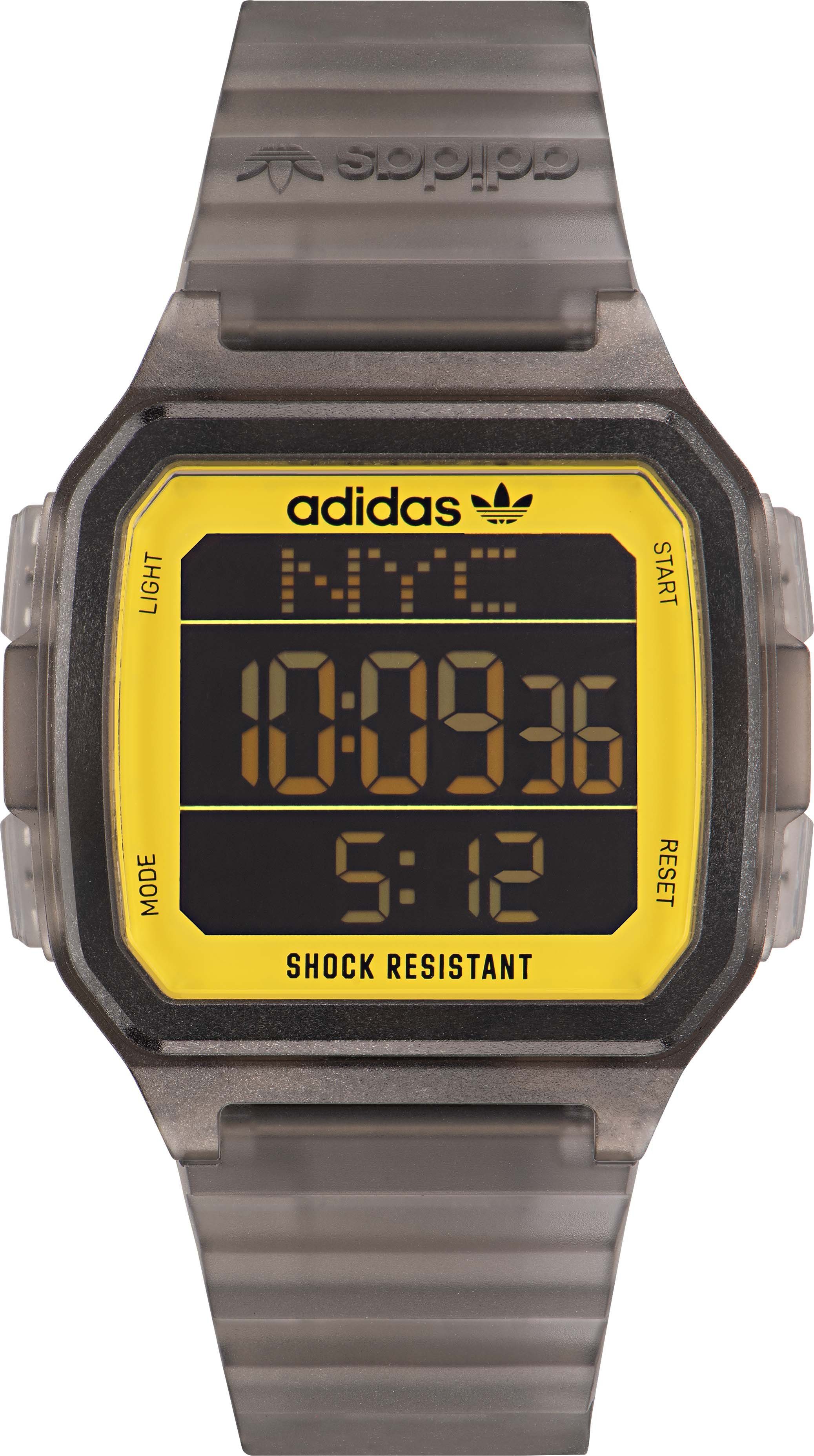 adidas Originals Digitale klok DIGITAL ONE GMT, AOST225542I Polshorloge, quartz horloge, herenhorloge