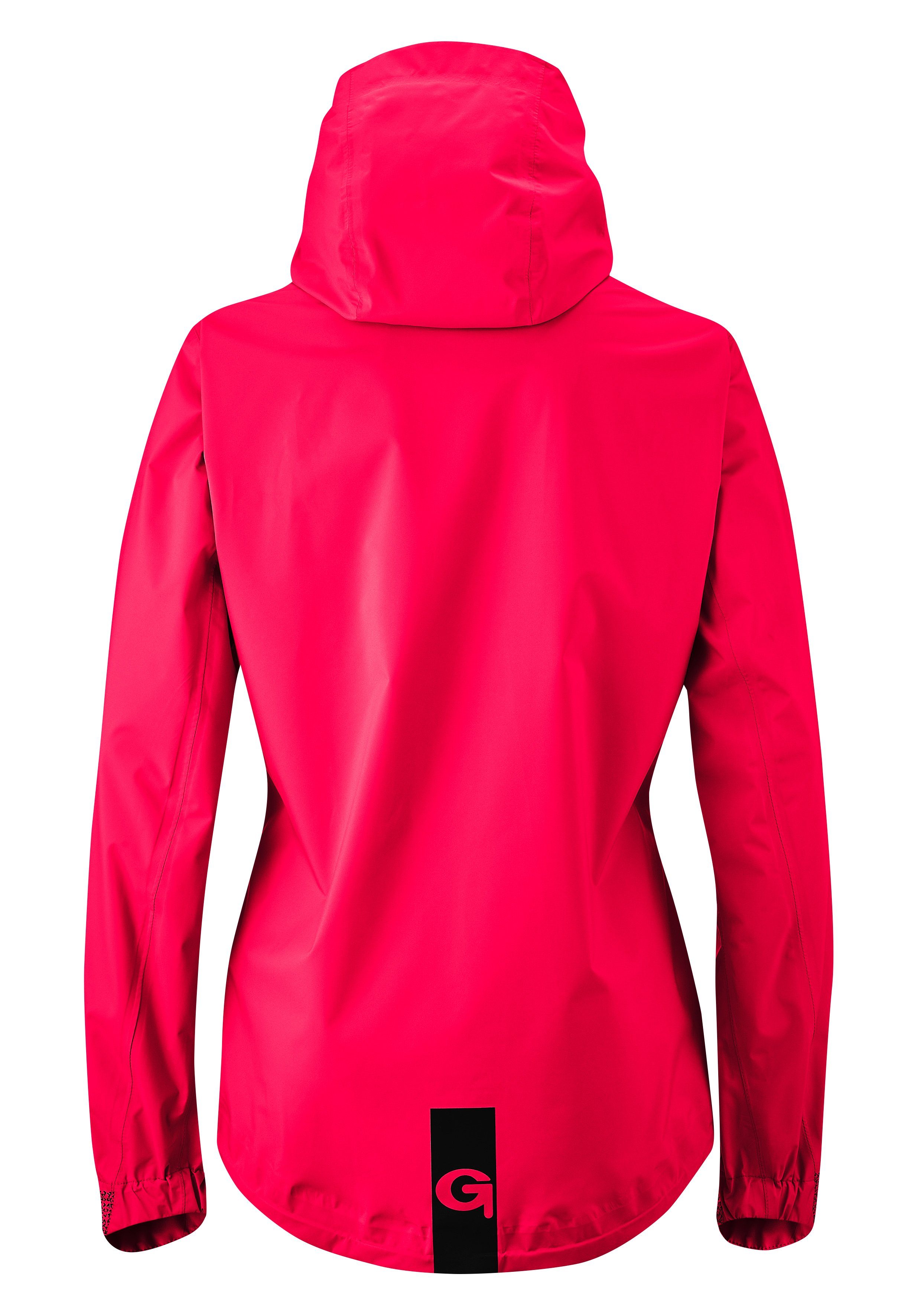 Gonso Fietsjack Save Jacket Trail W Dames regenjack wind- en waterdicht, fietsjack met capuchon
