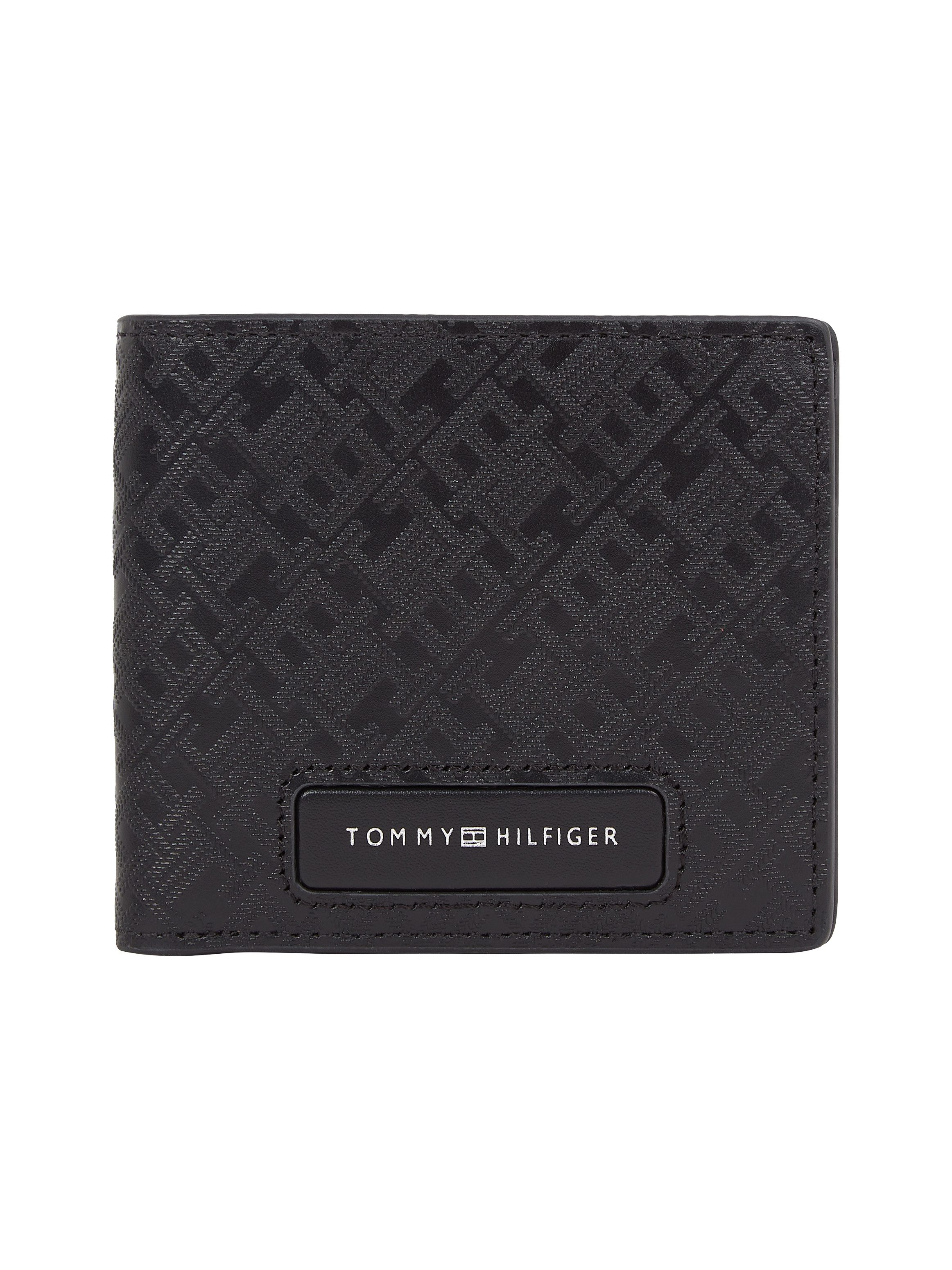 Tommy Hilfiger Portemonnee TH MONOGRAM MINI CC WALLET , heren portemonnee, portemonnee, kaartenetui...