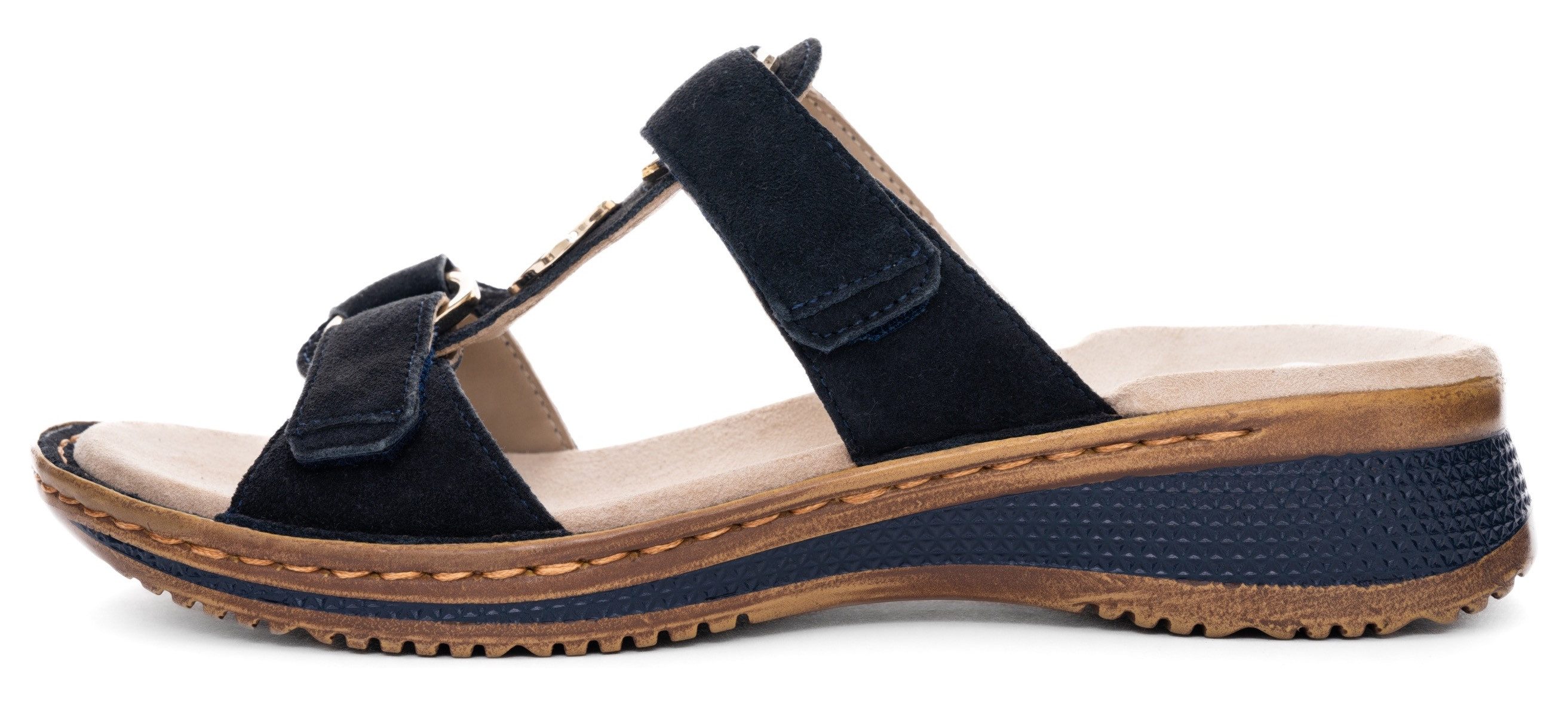 Ara Slippers Hawaï sleehak, zomerschoen, pantoffels met klittenband