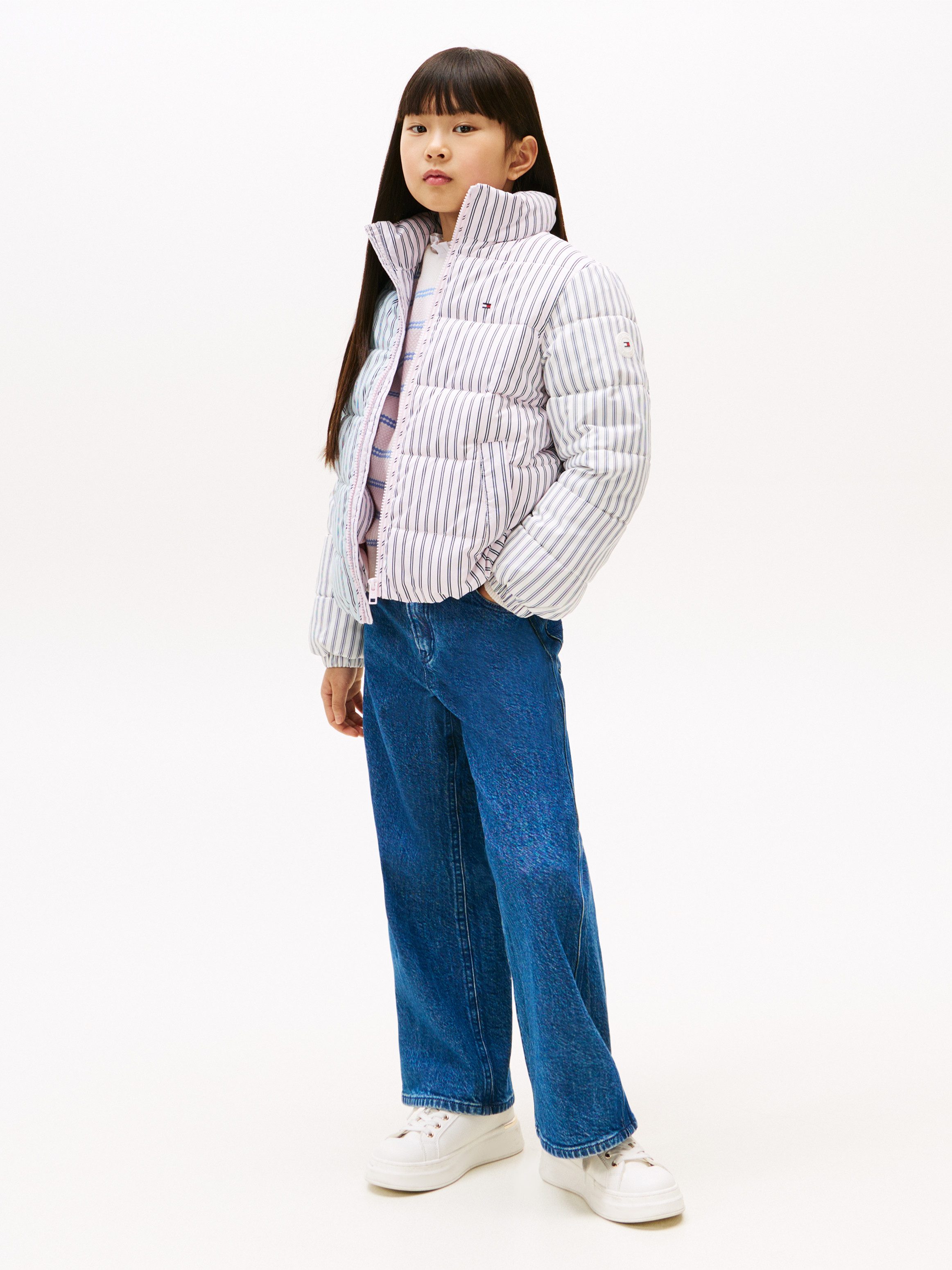 Tommy Hilfiger Gewatteerde jas MIX STRIPE PUFFER