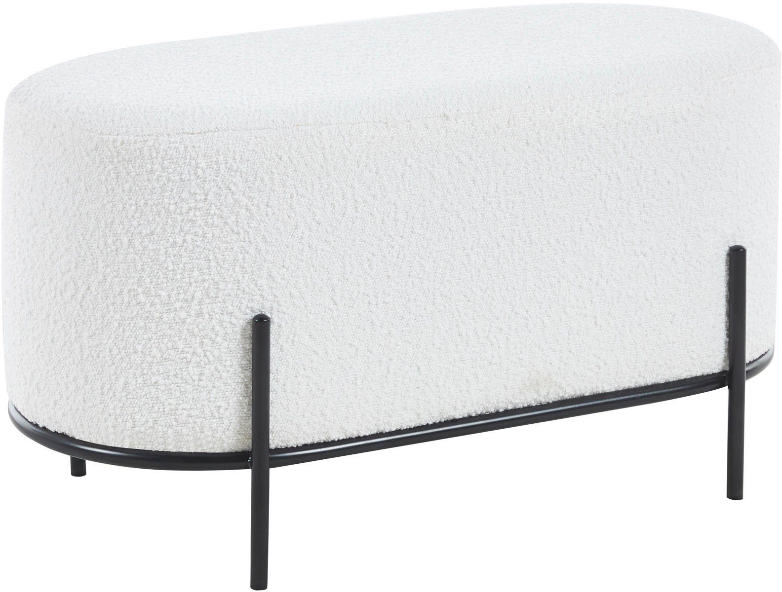 SalesFever Hocker met designframe van zwart metaal