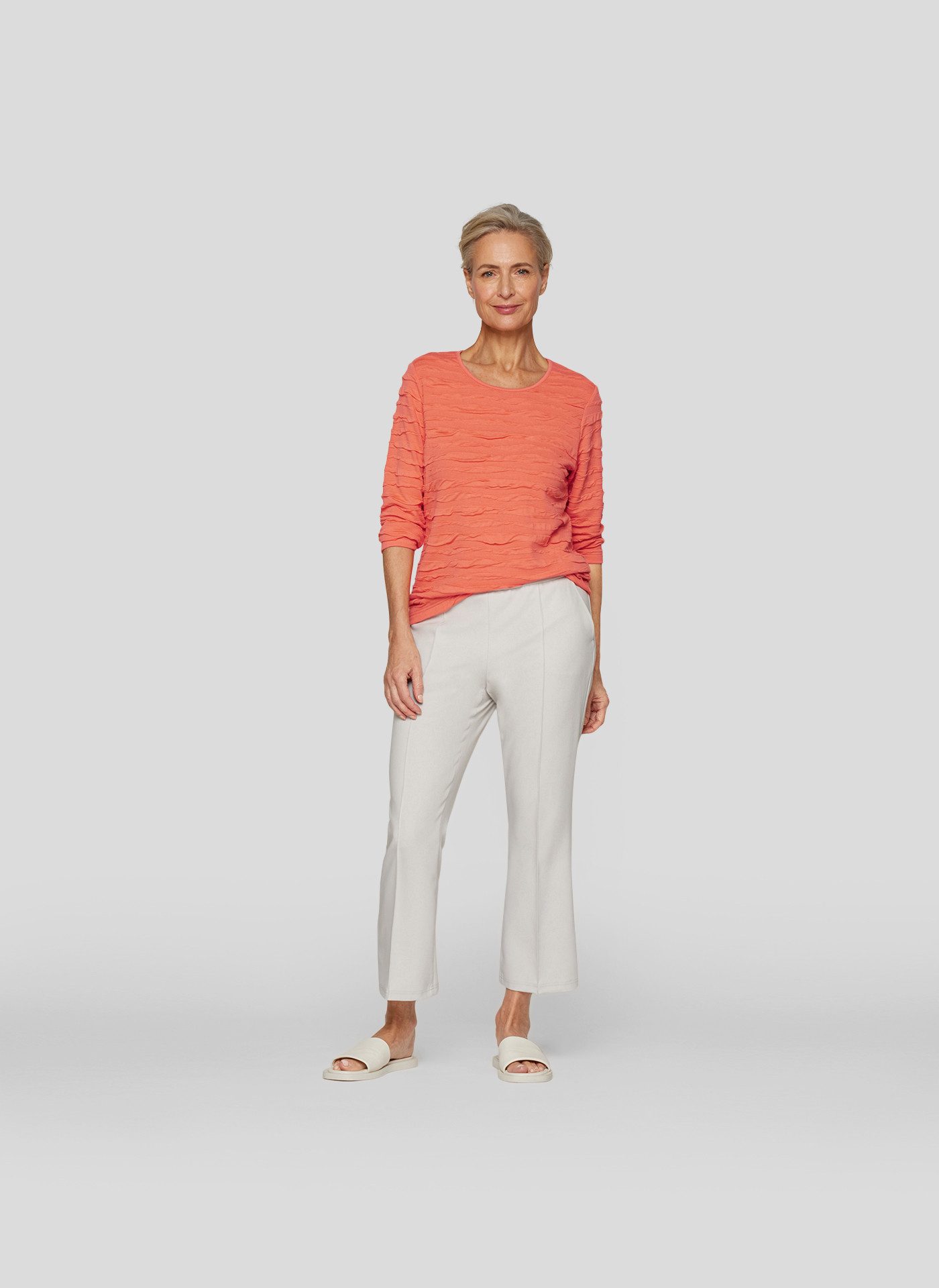 Rabe Shirt met 3/4 mouwen met structuurpatroon