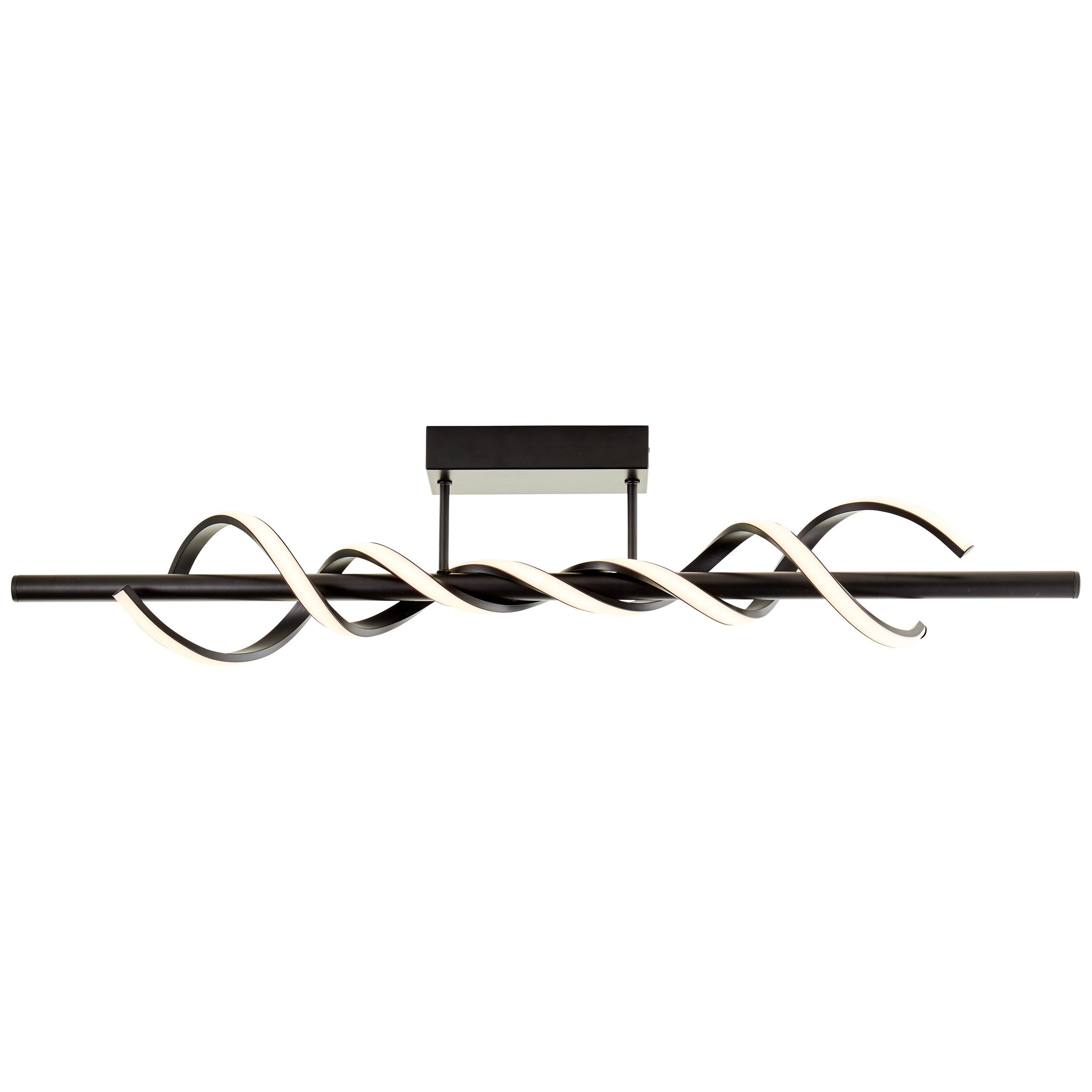 Brilliant Leuchten Led-plafondlamp Amalie Breedte 96 cm, 2600 lm, metaal/kunststof, zwart