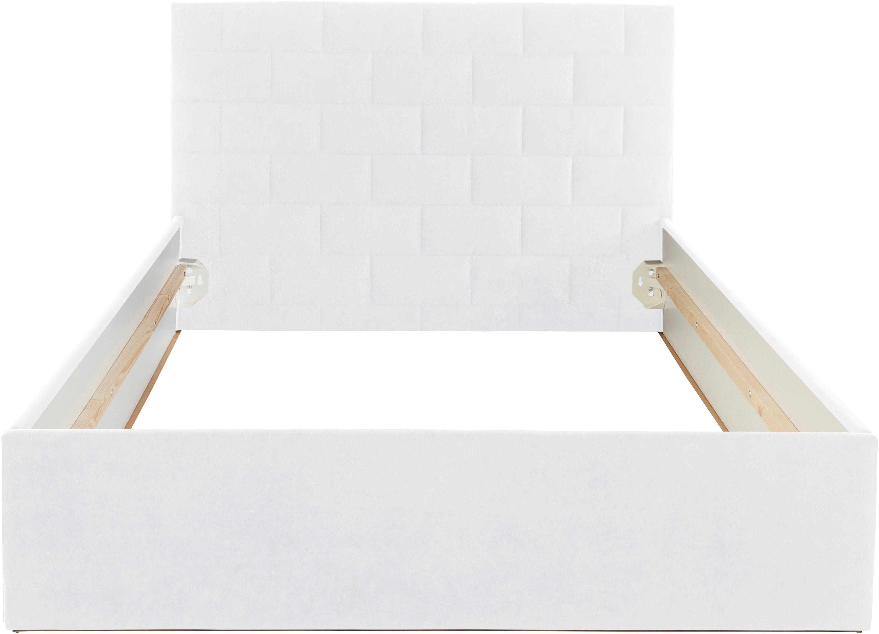 Westfalia Polsterbetten Gestoffeerd bed met bedkist bij uitvoering met matras