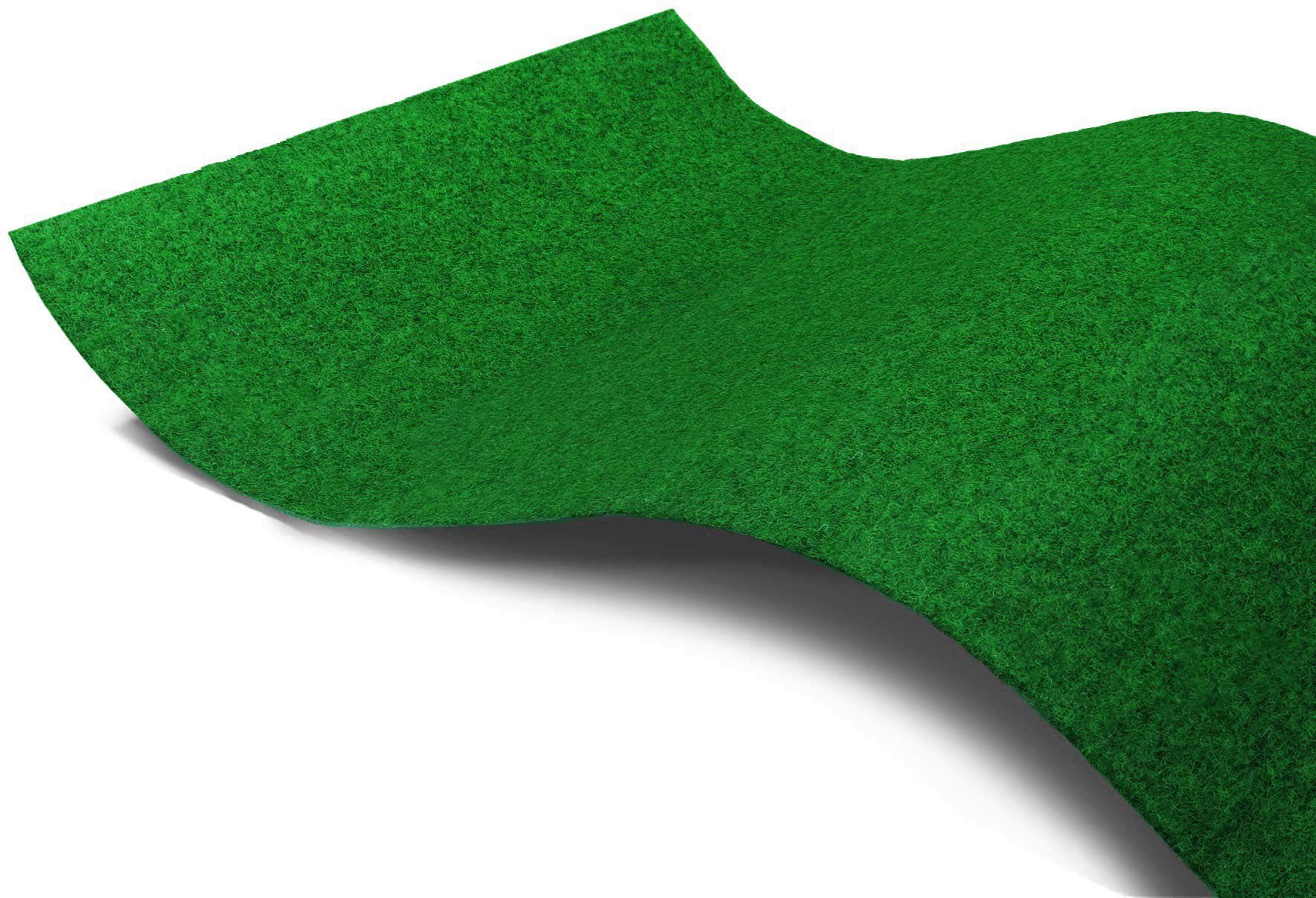 Primaflor-Ideen in Textil Kunstgras Park met noppen, slijtvast, weerbestendig & waterbestendig buitenkleden maat 133 cm x 1950 cm x 7 mm groen