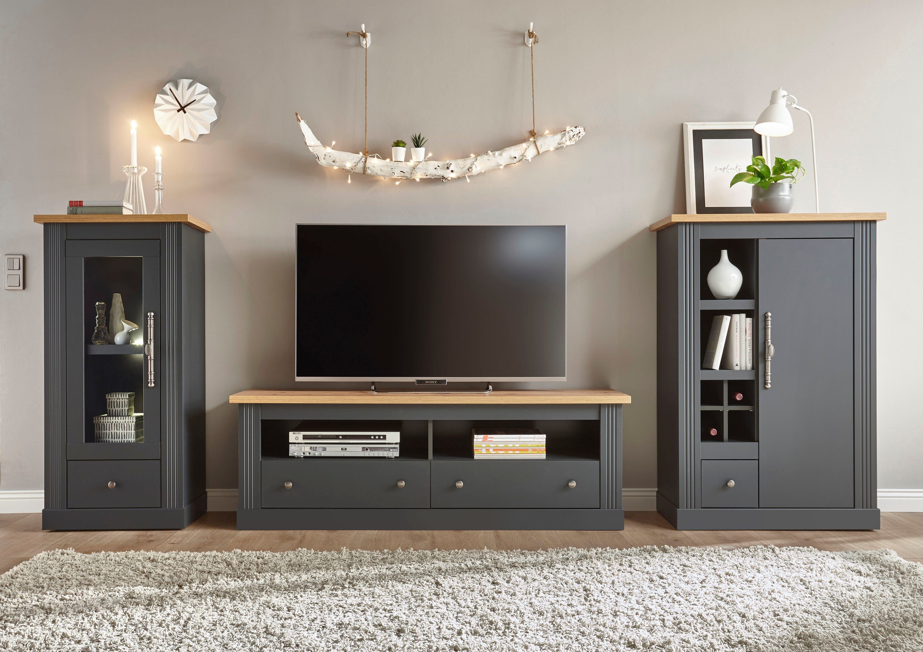Home affaire Tv-meubel Westminster TOPSELLER! Tv-tafel in romantische rustieke stijl