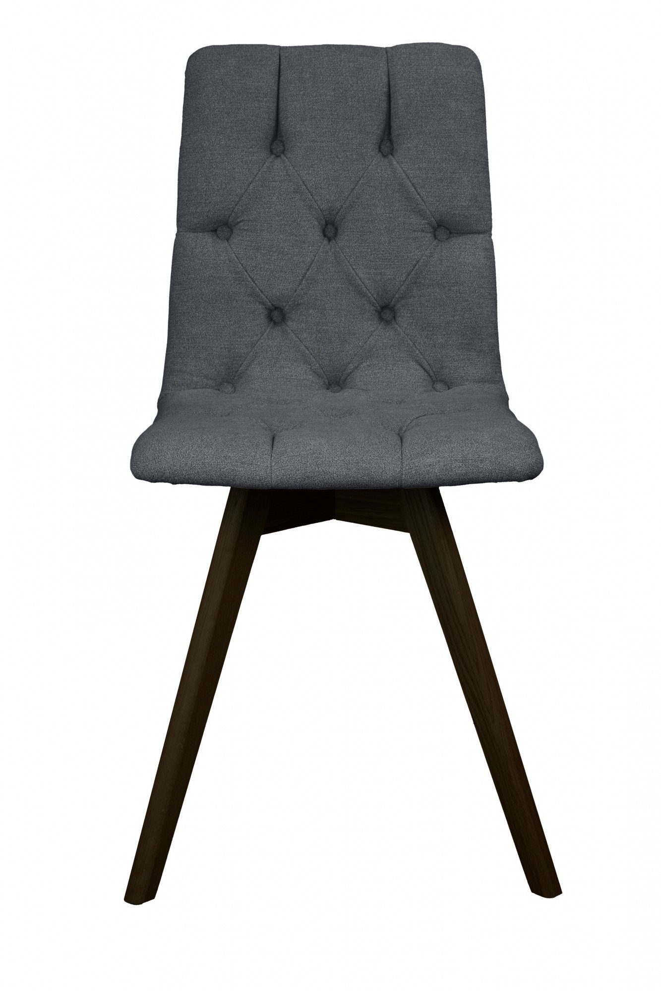 andas Eetkamerstoel Rania met massief houten poten (set, 2 stuks)