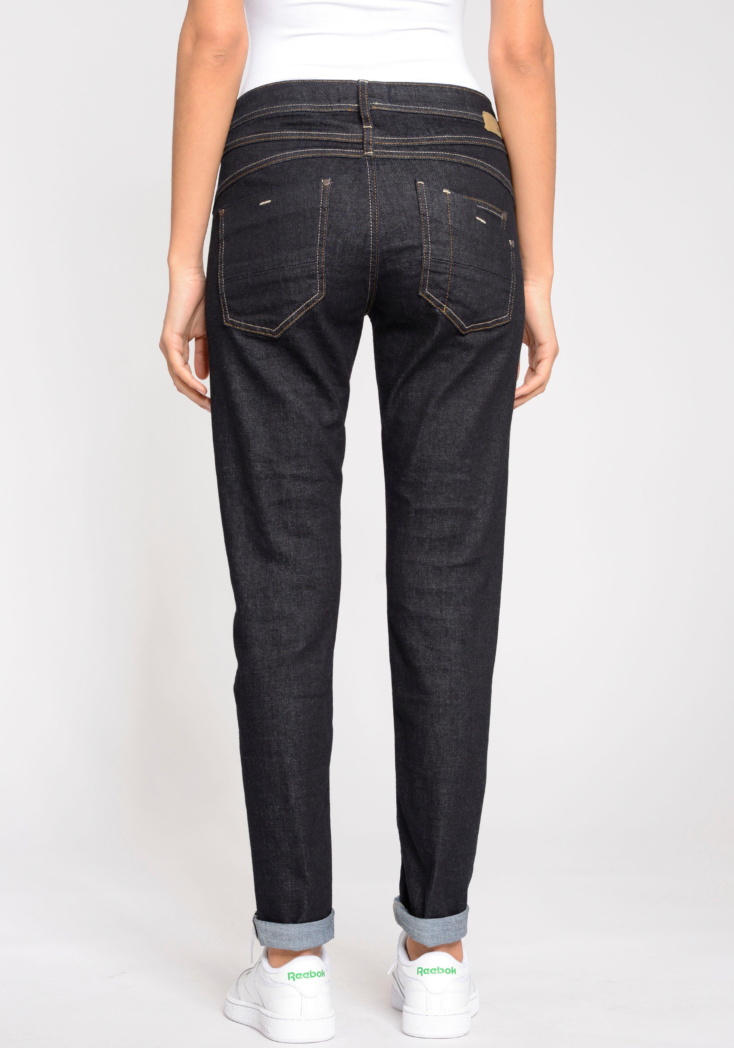 GANG Relax fit jeans 94AMELIE met used-effecten