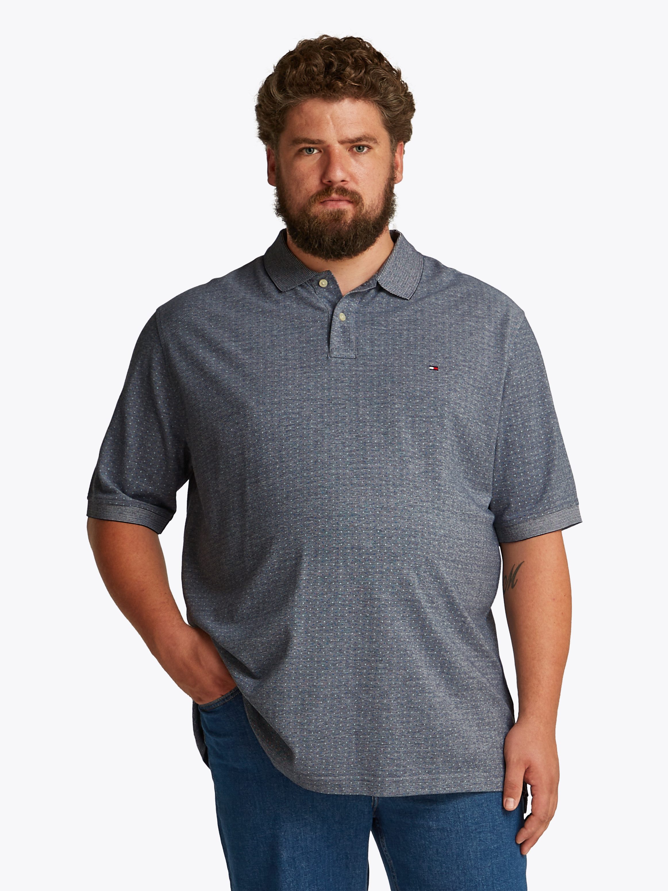 Tommy Hilfiger Poloshirt BT-PIQUE MICROPRINT REG POLO-B