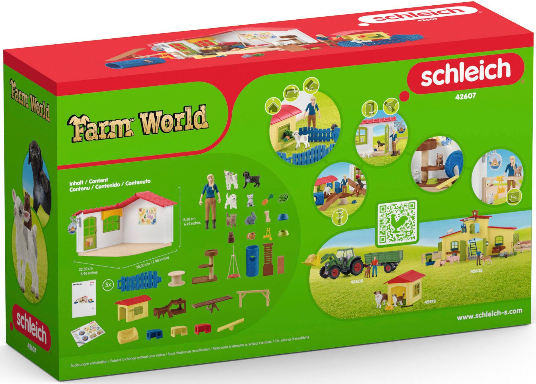 Schleich® Speelwereld FARM WORLD, Dierenhotel (42607)