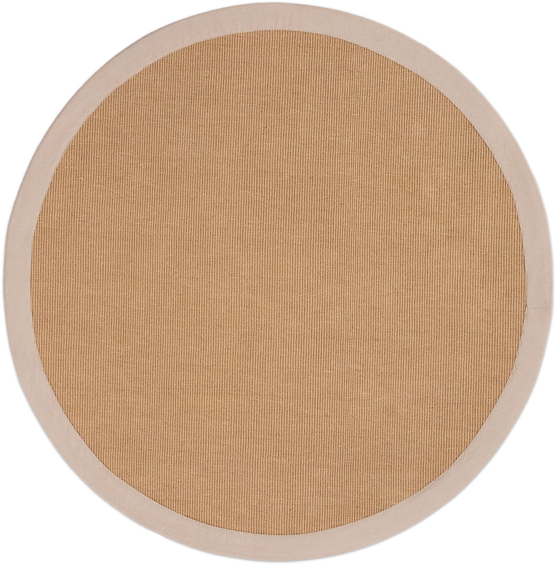 carpetfine Sisalkleed Sisal met gekleurd randdessin, antislip achterzijde
