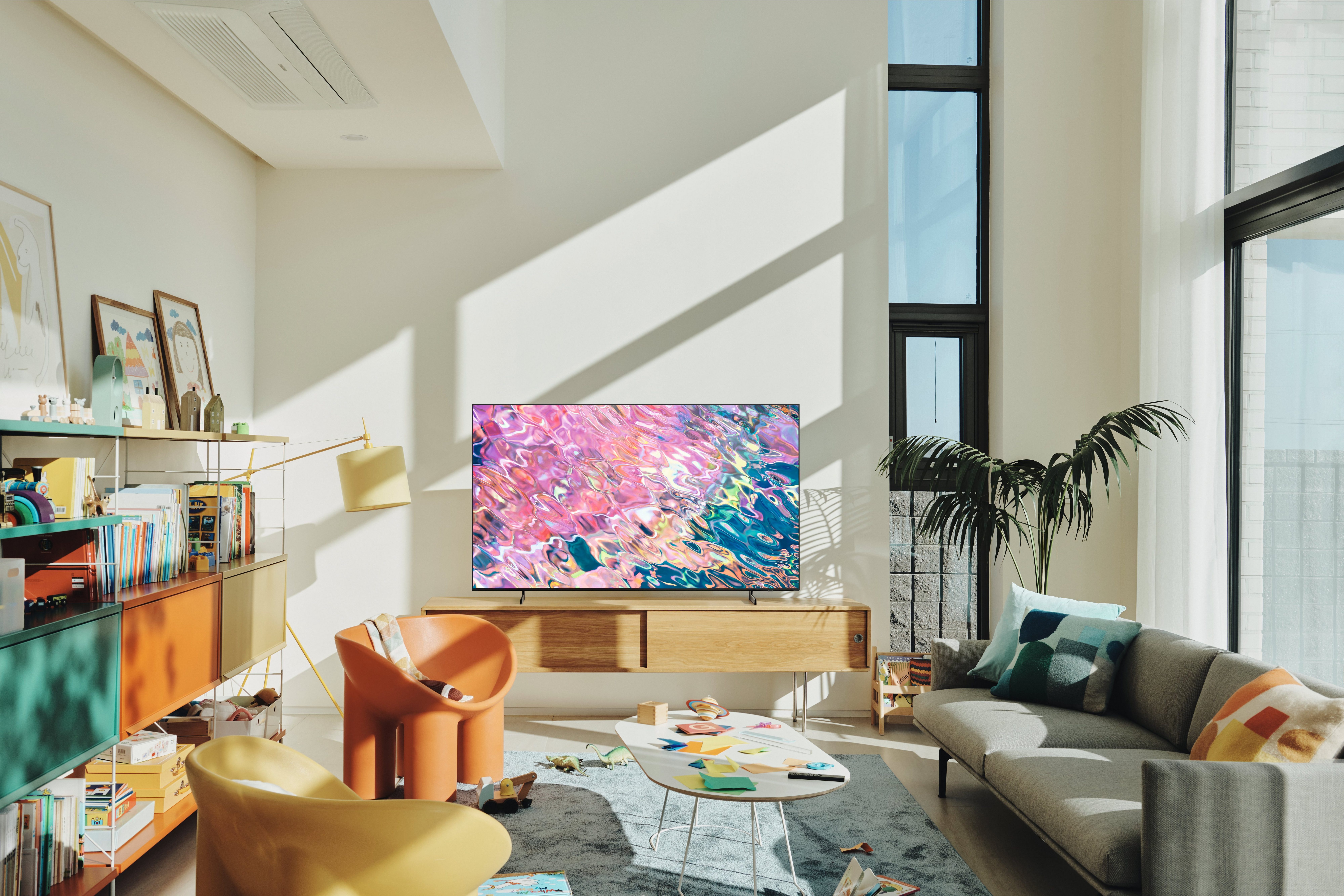 Samsung QLED-TV 75" QLED 4K Q60B (2022), 189 cm / 75", Smart TV, Quantum Processor Lite 4K, Quantum HDR, Supreme UHD-dimming