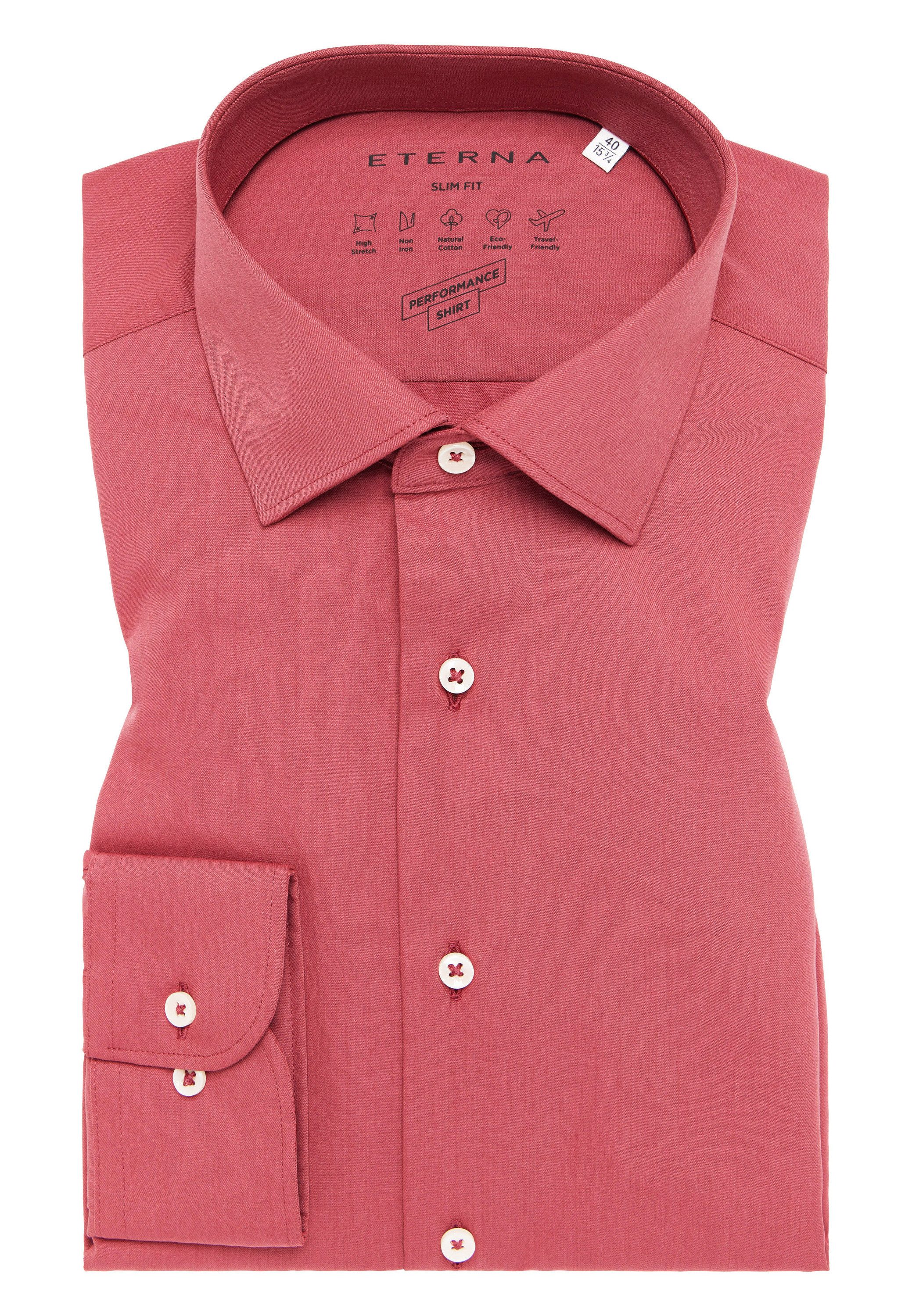 Eterna Overhemd met lange mouwen Slim fit NON IRON (strijkvrij)