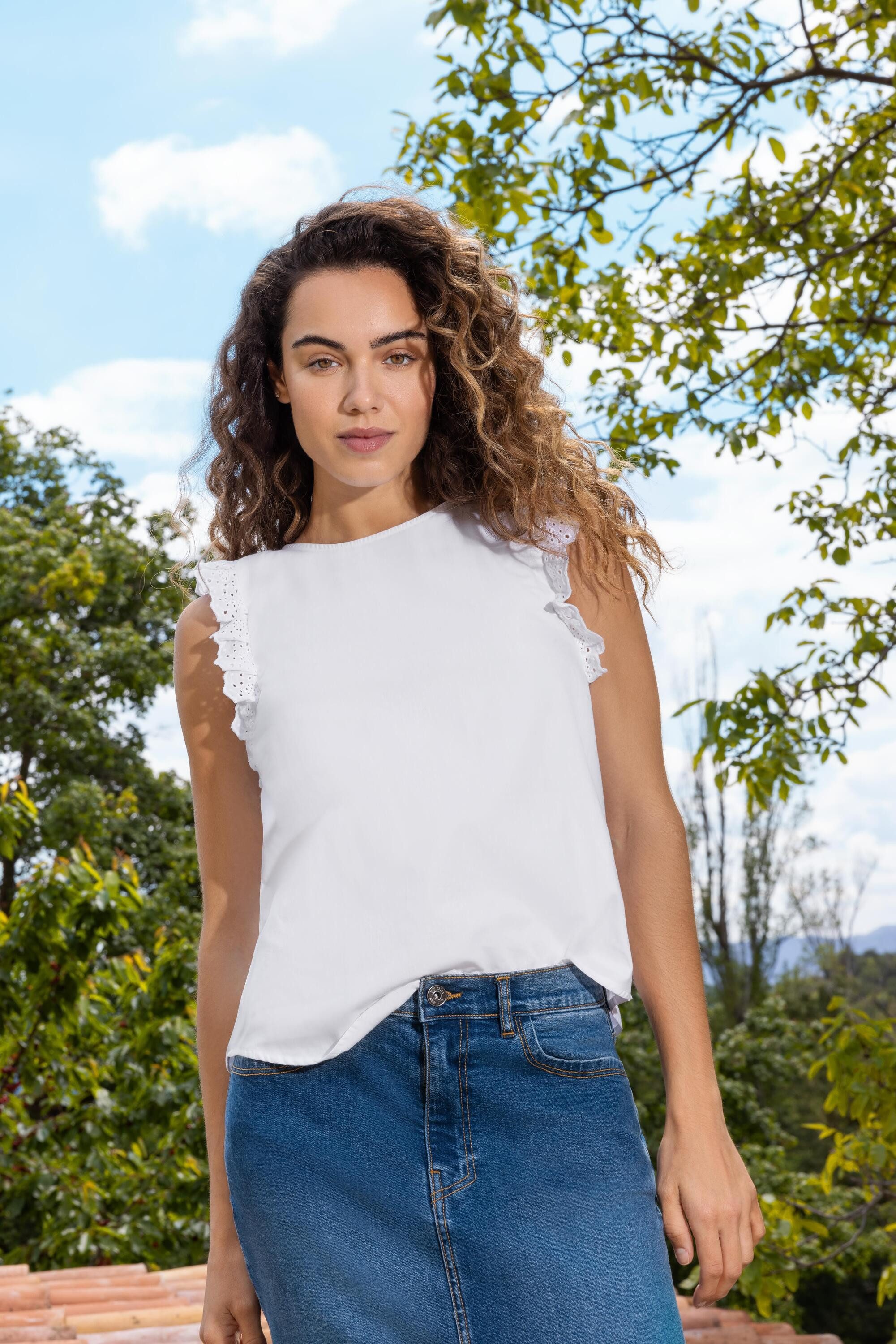 Blue Seven Klassieke blouse Blue Seven blouse (1-delig)