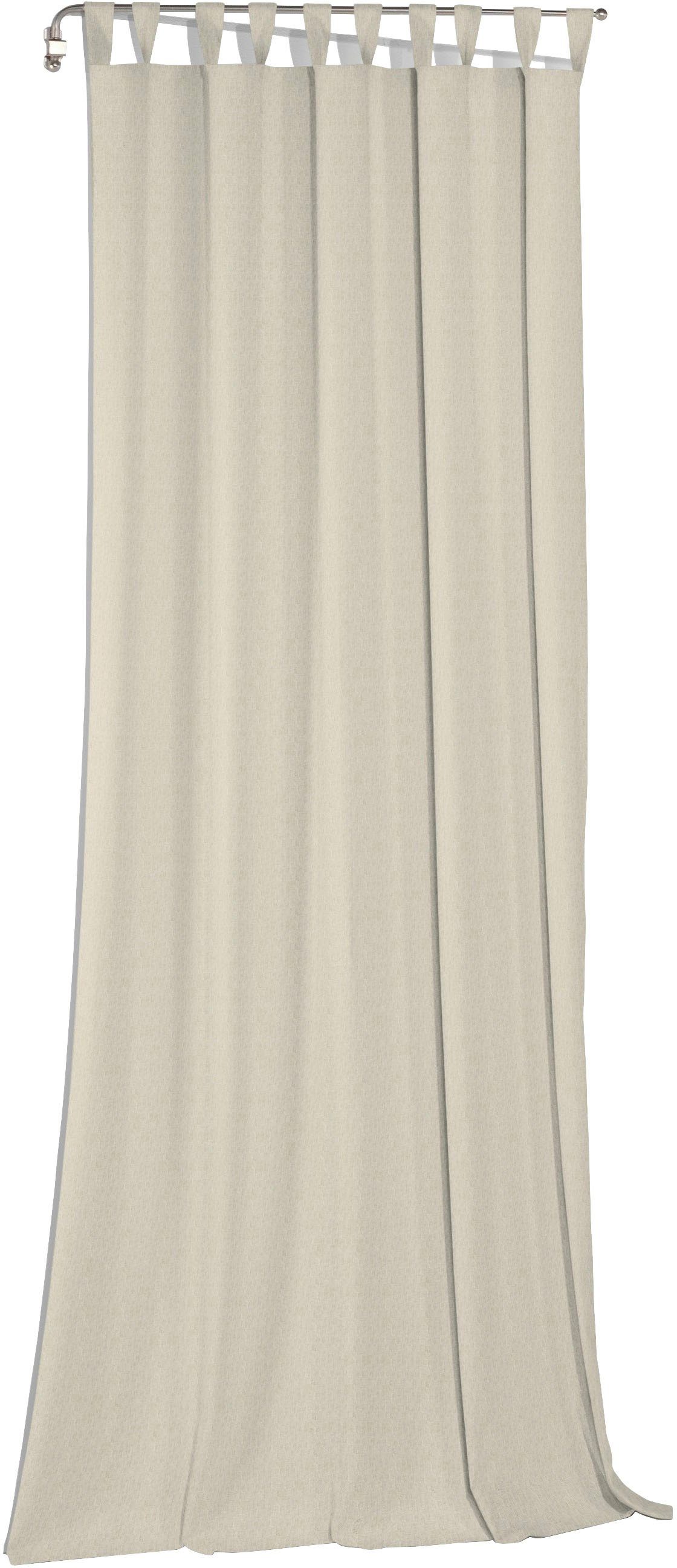 andas Gordijn Elby 1 transparant, basic, monochroom, tot 295 cm lengte (1 stuk)