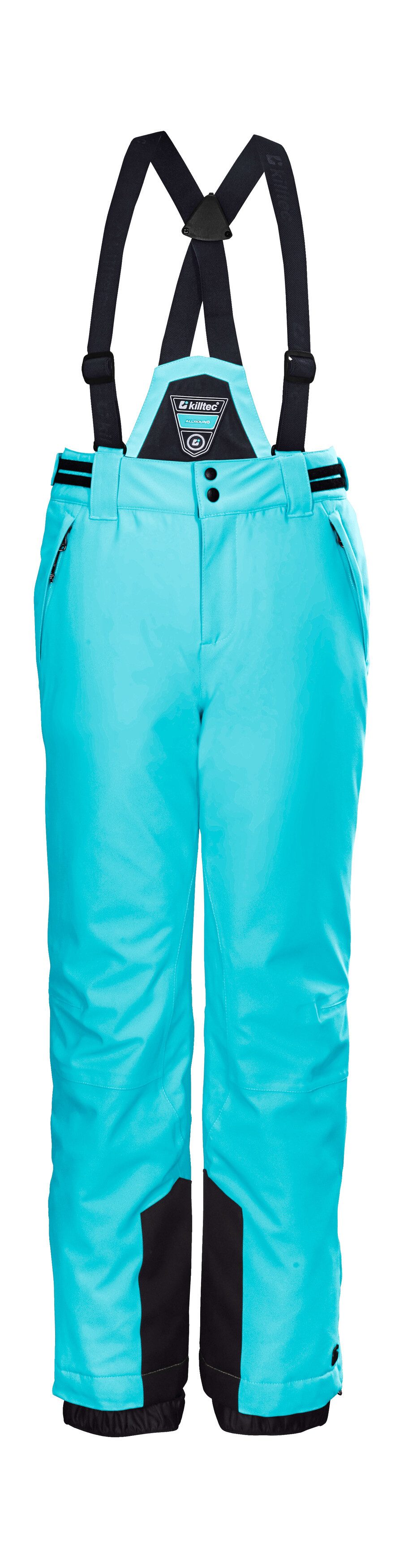 Killtec Skibroek KSW 77 GRLS SKI PNTS waterdicht, ademend, afneembare bretels, verstevigde zijband meisjes broeken & leggings maat 176 blauw