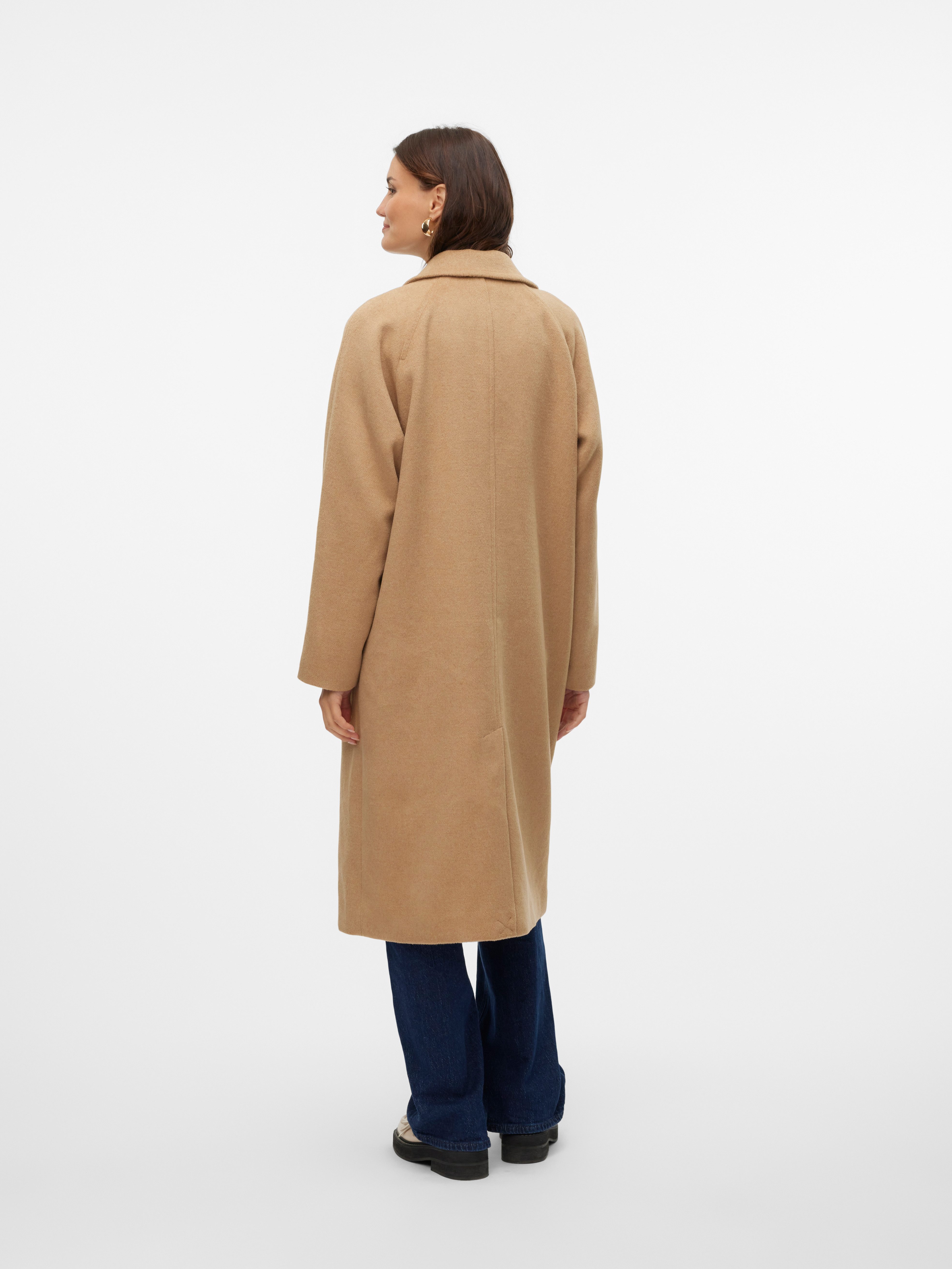 Vero Moda Lange jas VMHARPER LONG WOOL COAT GA NOOS