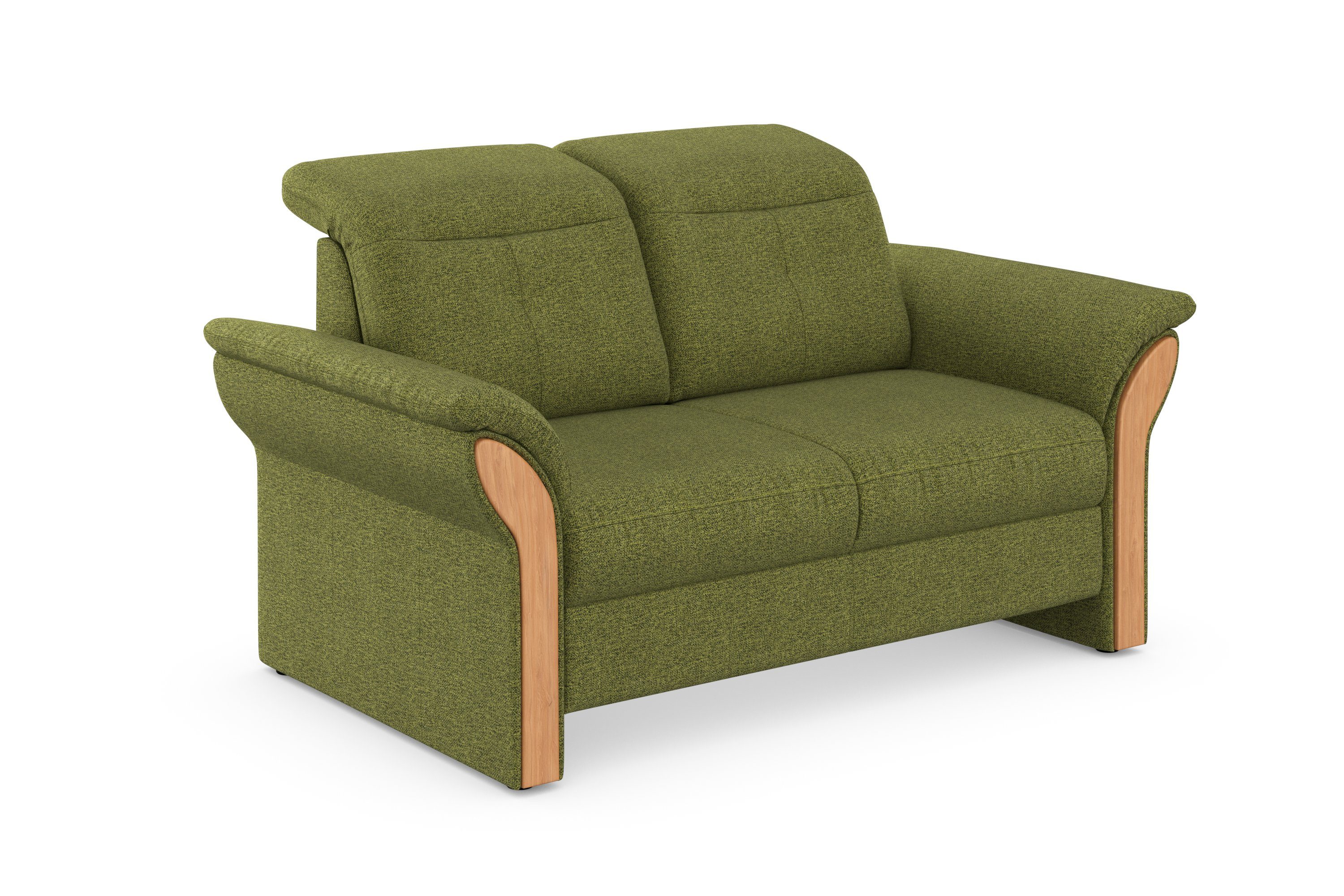 Home affaire 2-zitsbank Dangast Verstelbare hoofdsteun, houten frontlijsten, naar keuze ook in Easy clean bekleding