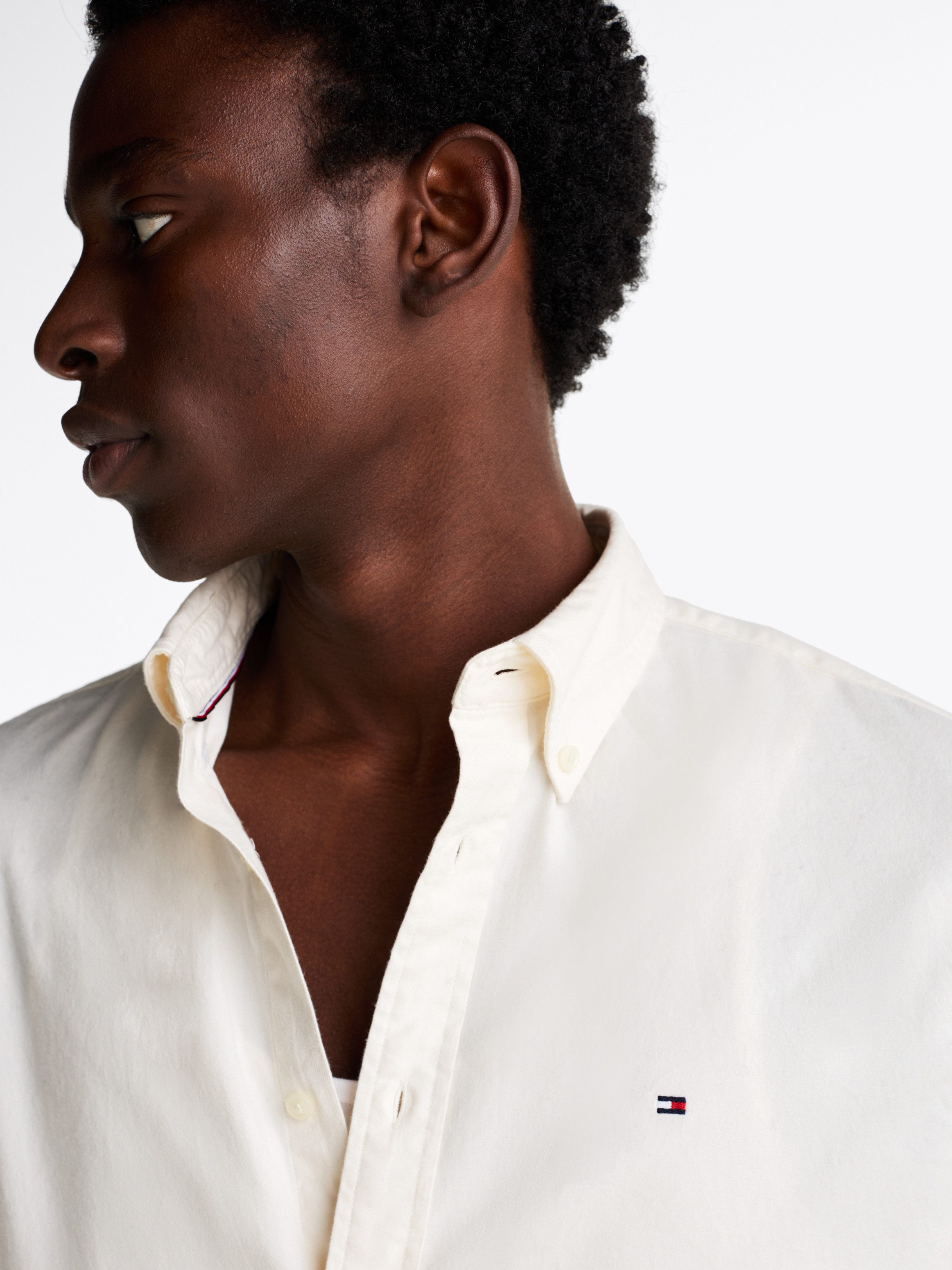 Tommy Hilfiger Businessoverhemd FLEX BRUSHED SOLID RF SHIRT