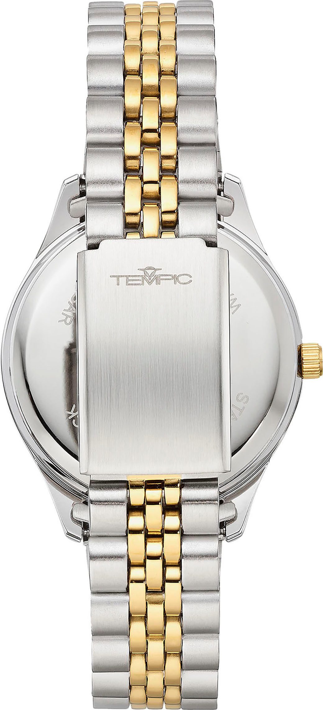 Tempic Kwartshorloge Horloge, dameshorloge, stalen band, analoog, dag