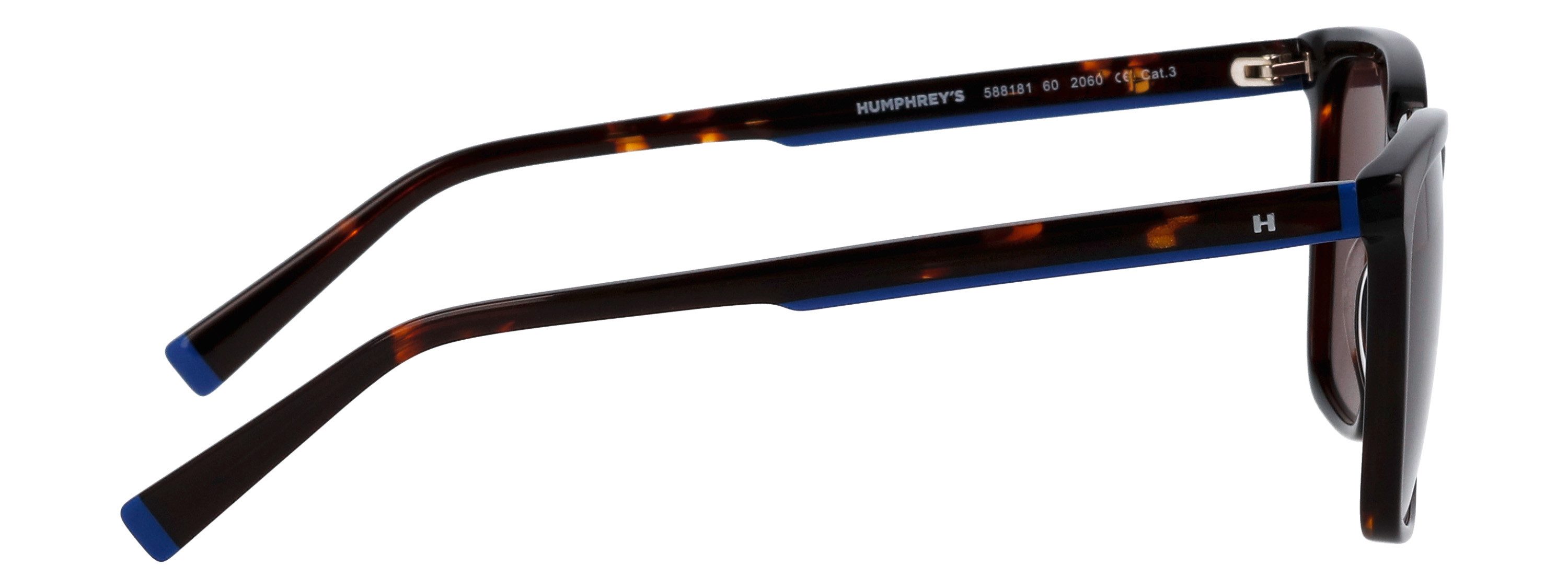 HUMPHREY´S eyewear Zonnebril 588181 Vorm rechthoekig, blauwe accenten op de poot, adc uv 400