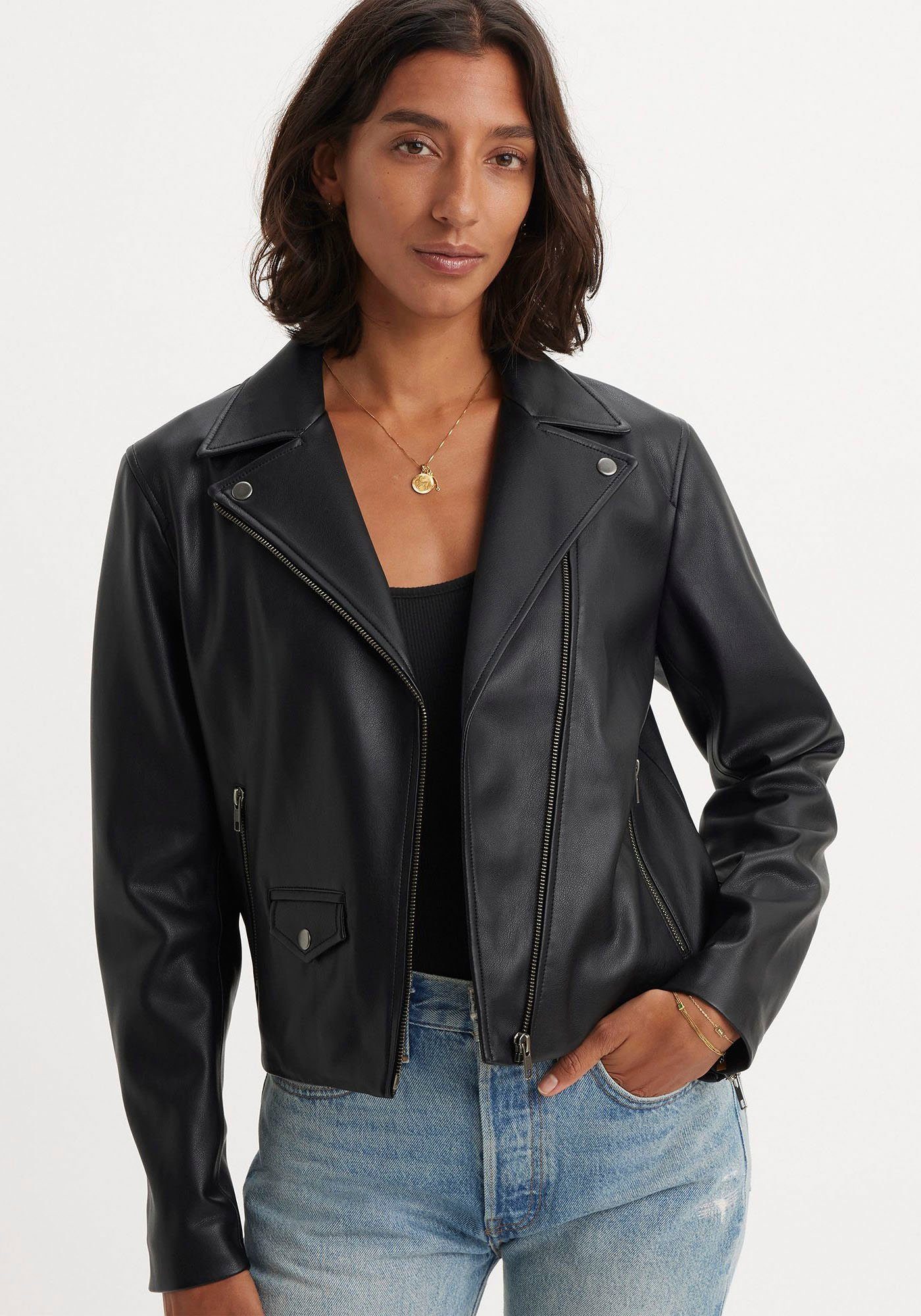 Levi's® Imitatieleren jack LELOU SHRUNKEN MOTO BLA