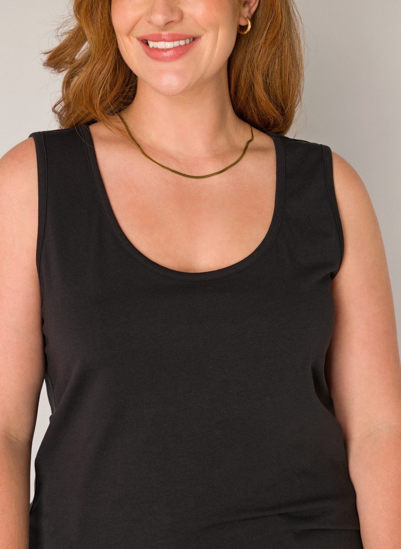 Base Level Curvy Lange top in grote maten