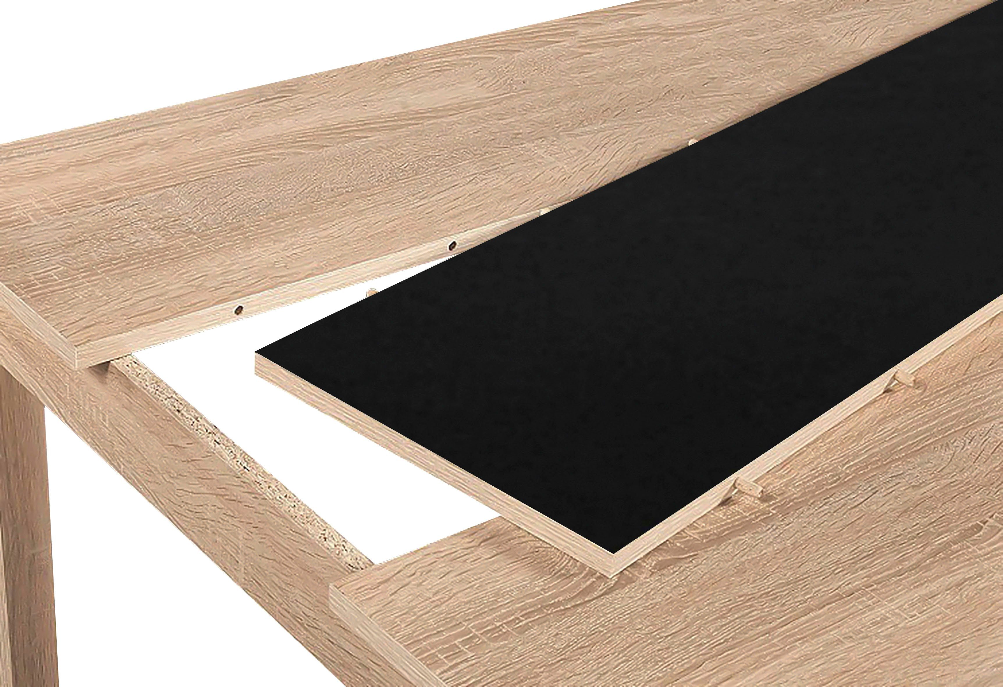 byLIVING Eettafel Nori Breedte 120, 140 of 160 cm, middelste blad keerbaar