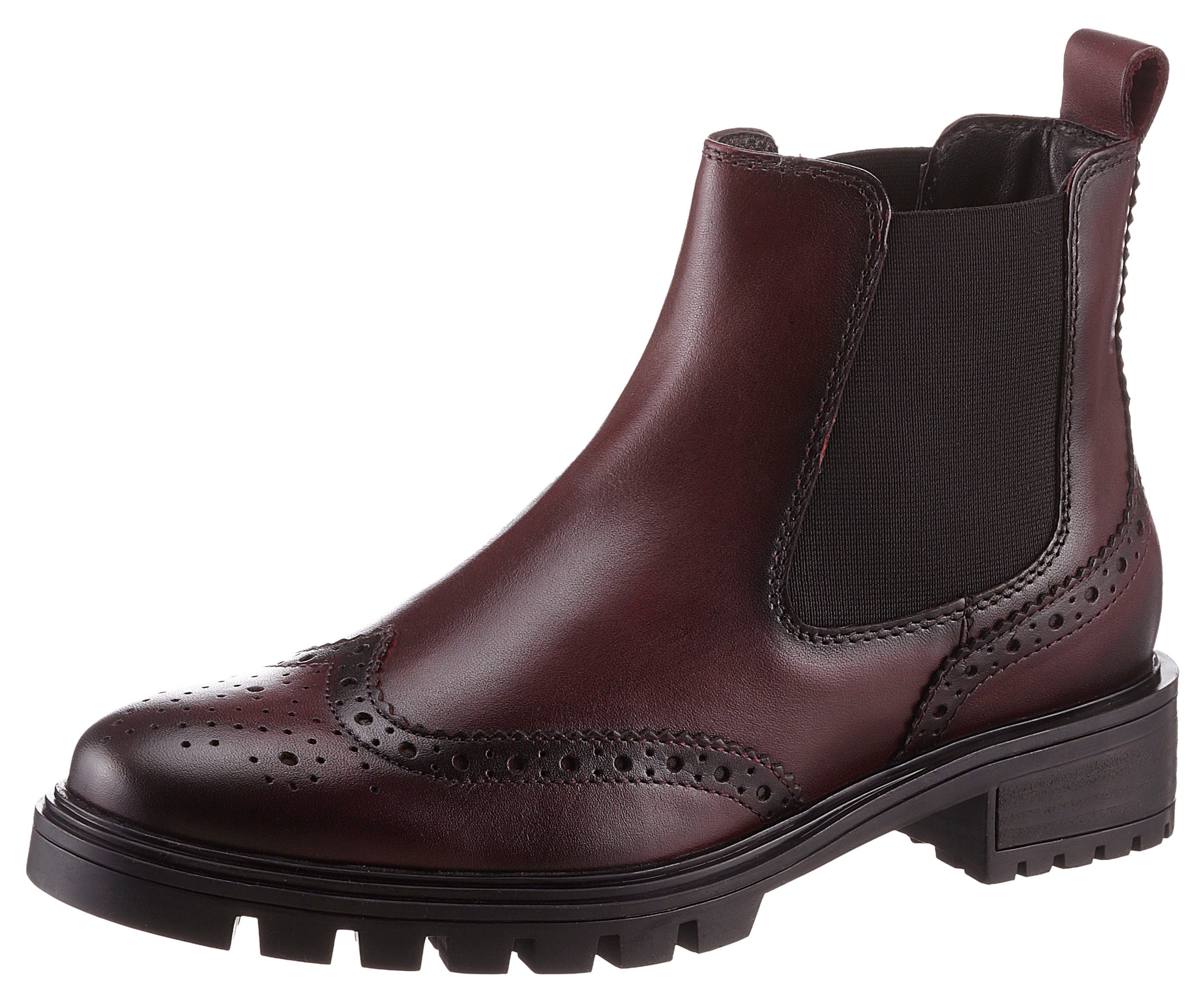 Ara Chelsea-boots Tulsa enkellaars instaplaarzen met lyra-perforatie g-breedte (breed)