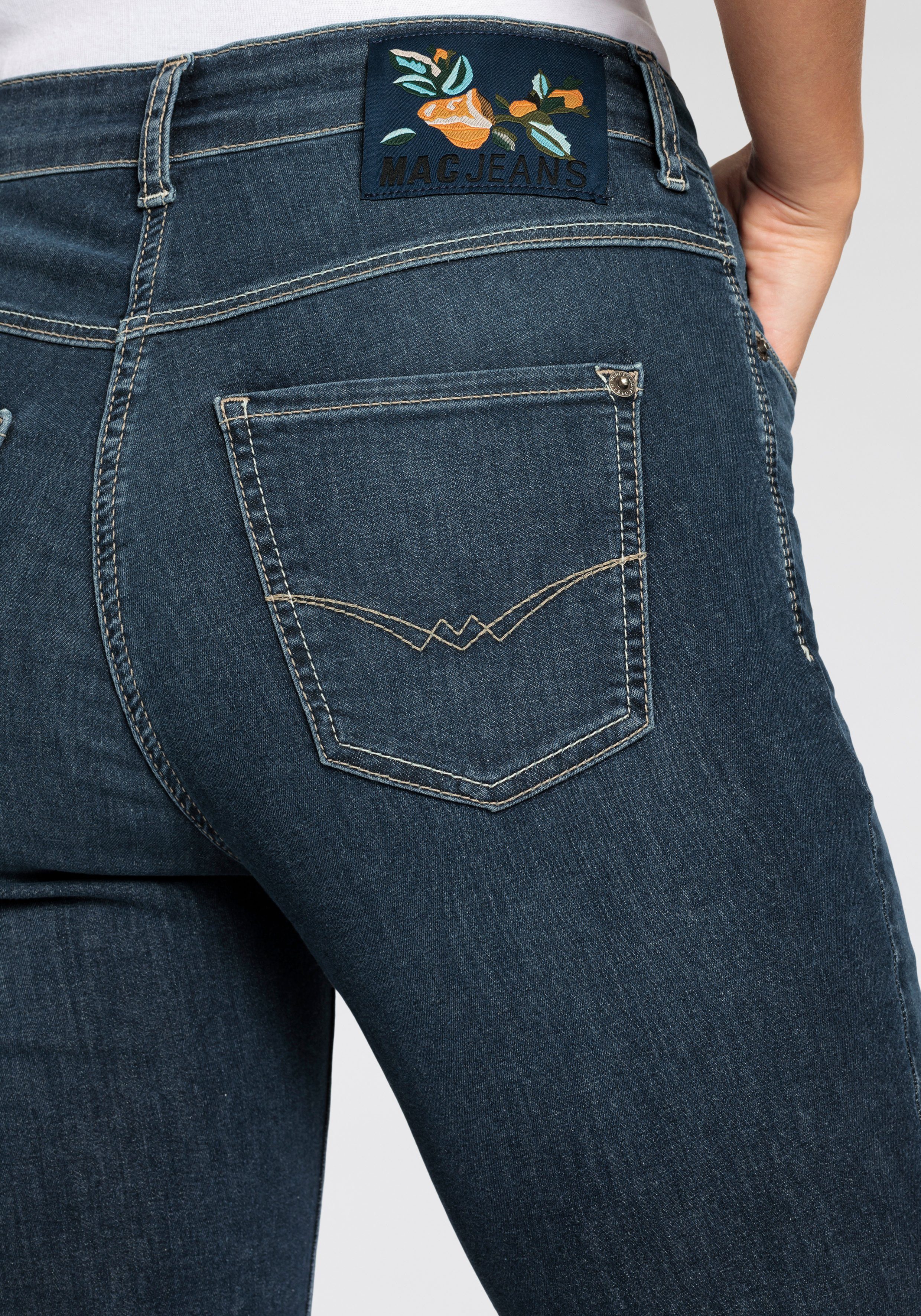 MAC Capri jeans Dream-Sum Comfortabele pasvorm met omrolbare zoom