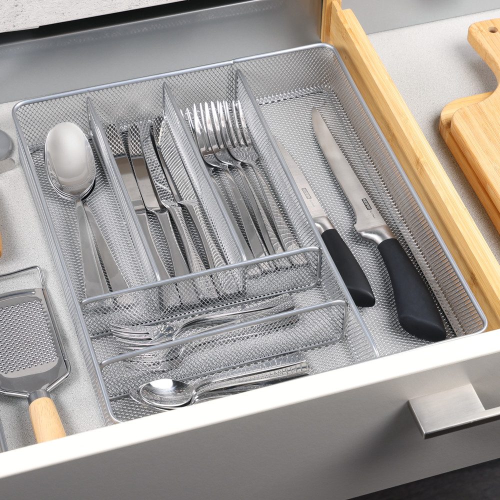 KESPER for kitchen & home Bestekinzet Besteklade met 6 vakken van metaal (1 stuk)