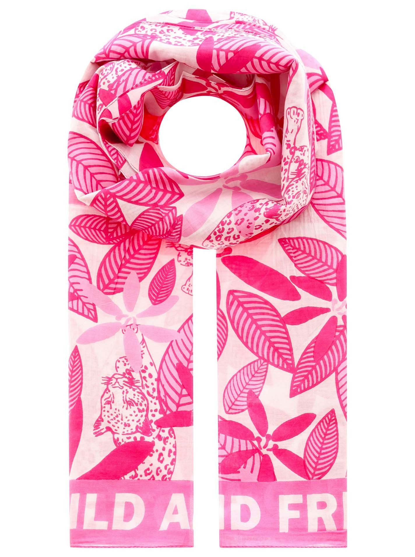 Zwillingsherz Modieuze sjaal "Wild and Free" dames sjaals roze