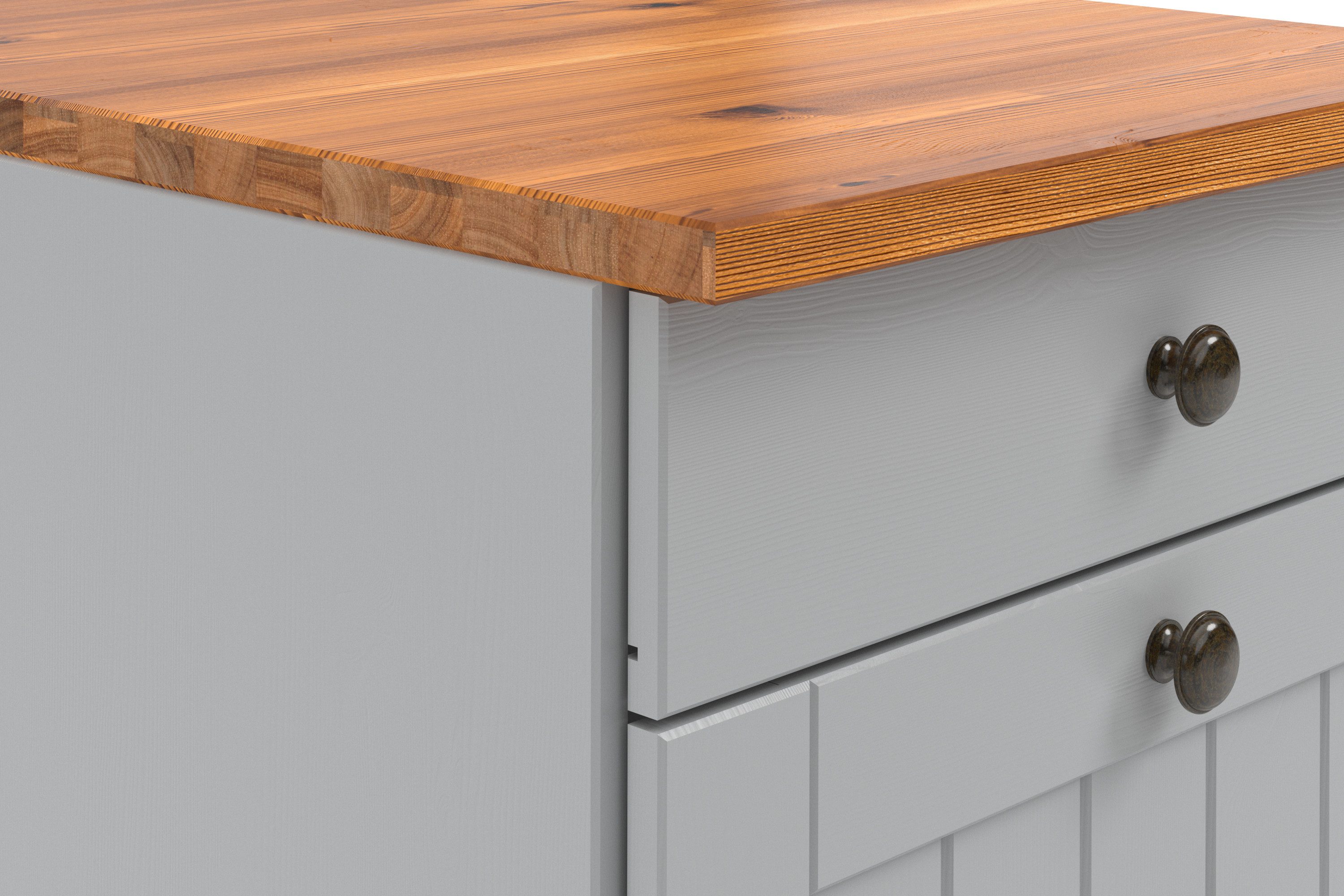 Home affaire Onderkast Alby2 , met metalen handgrepen, breedte 50 cm
