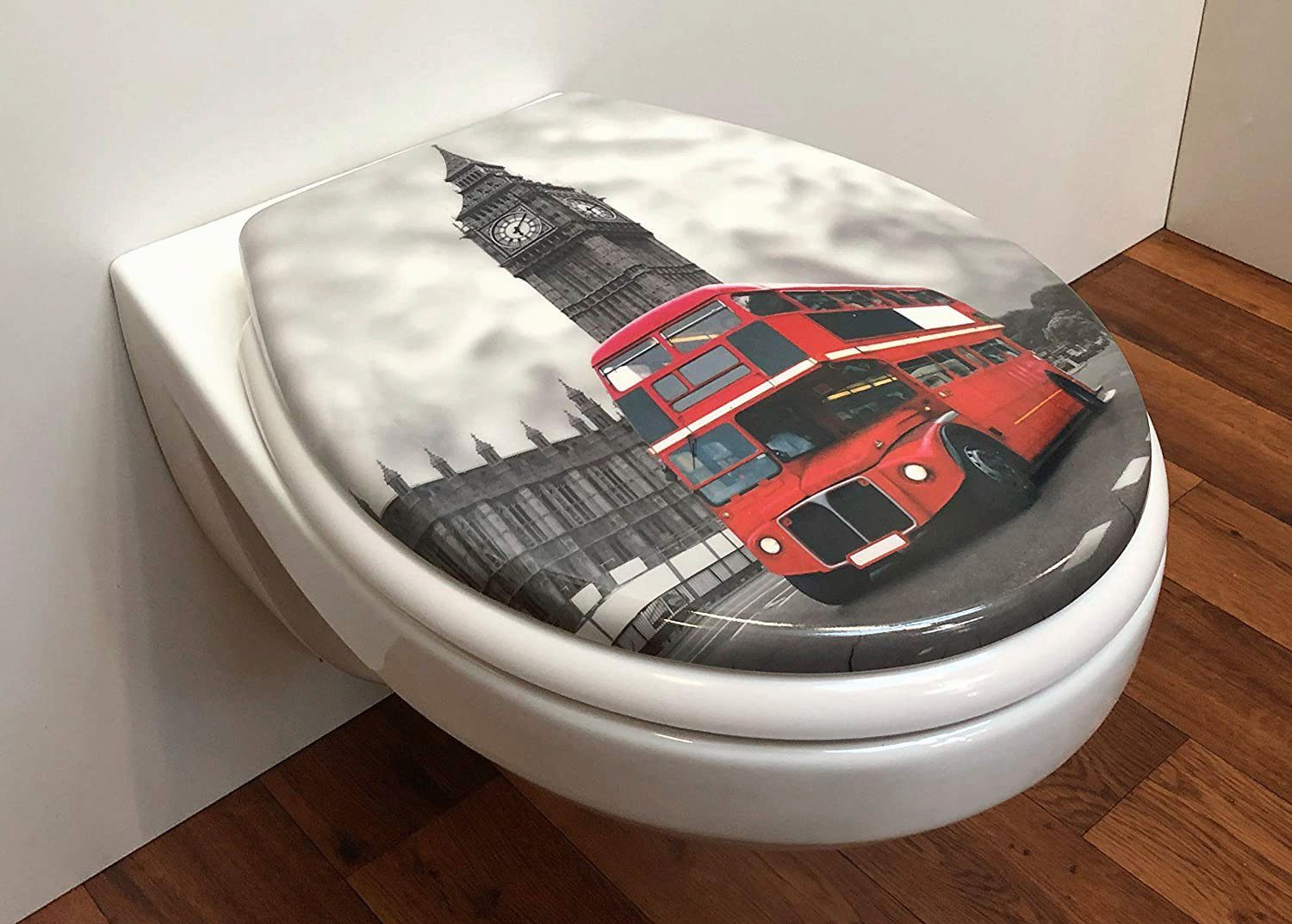 ADOB Toiletzitting Big Ben Soft-closemechanisme, voor het schoonmaken afneembaar