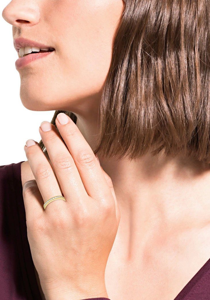 Amor Ring Plain met zirkoon (synthetisch)