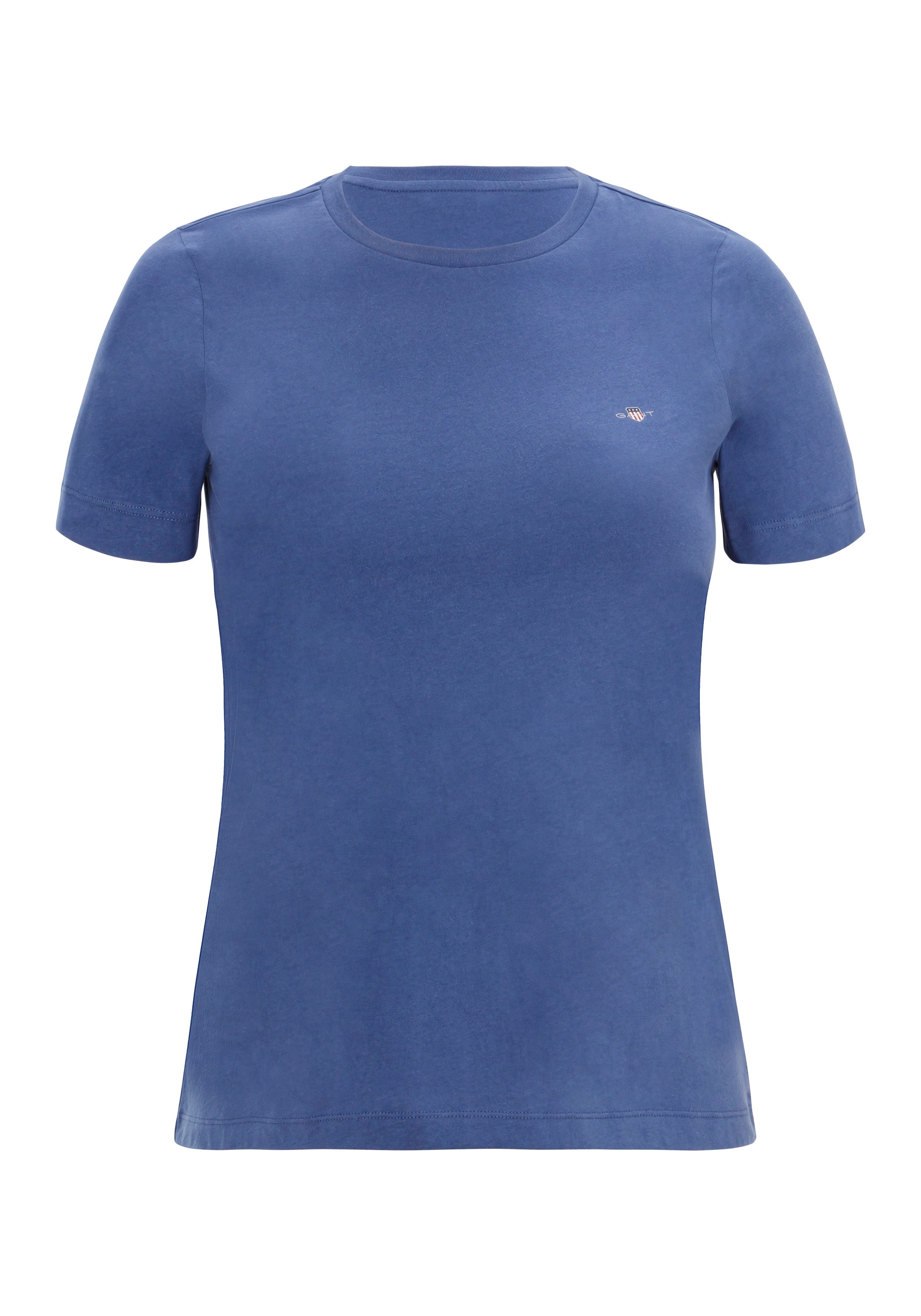 Gant Shirt met korte mouwen PRINTED ARCHIVE SHIELD T-SHIRT klein logoborduursel op borsthoogte