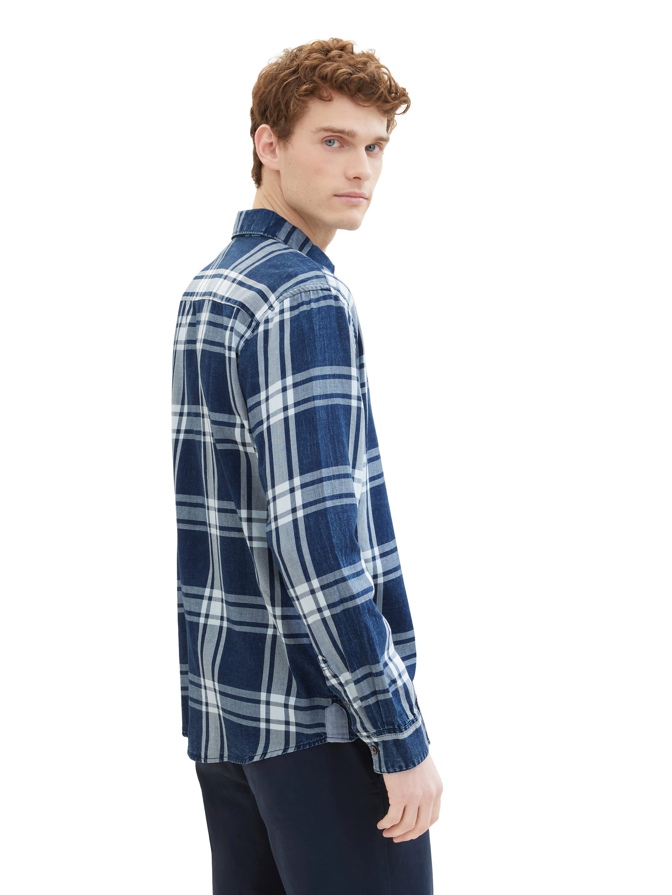 Tom Tailor Overhemd met lange mouwen met geruit patroon