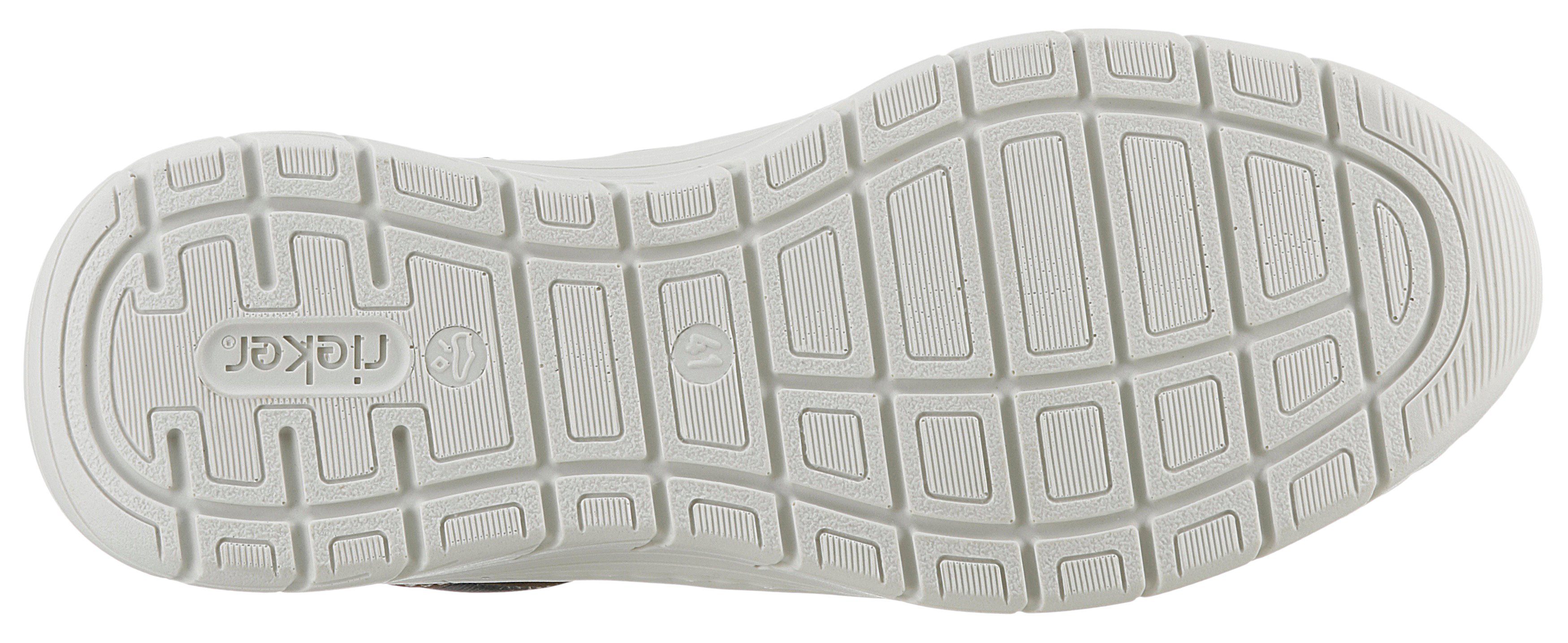 Rieker Slip-on sneakers instapschoen, vrijetijdsschoen, lage schoen, met lichte loopzool