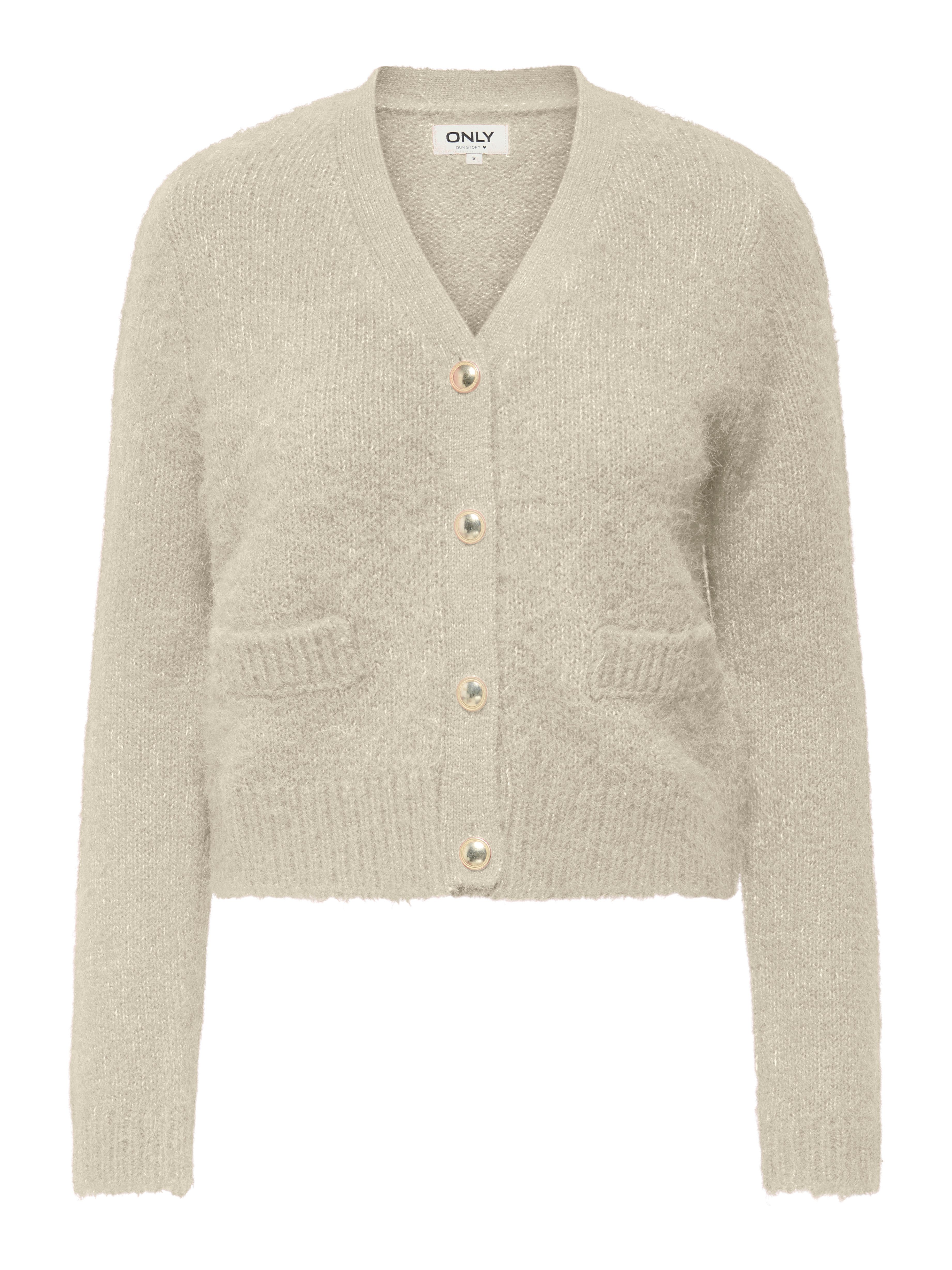 Only Vest ONLMAGGIE LIFE LS V-NECK CARDI CC KNT