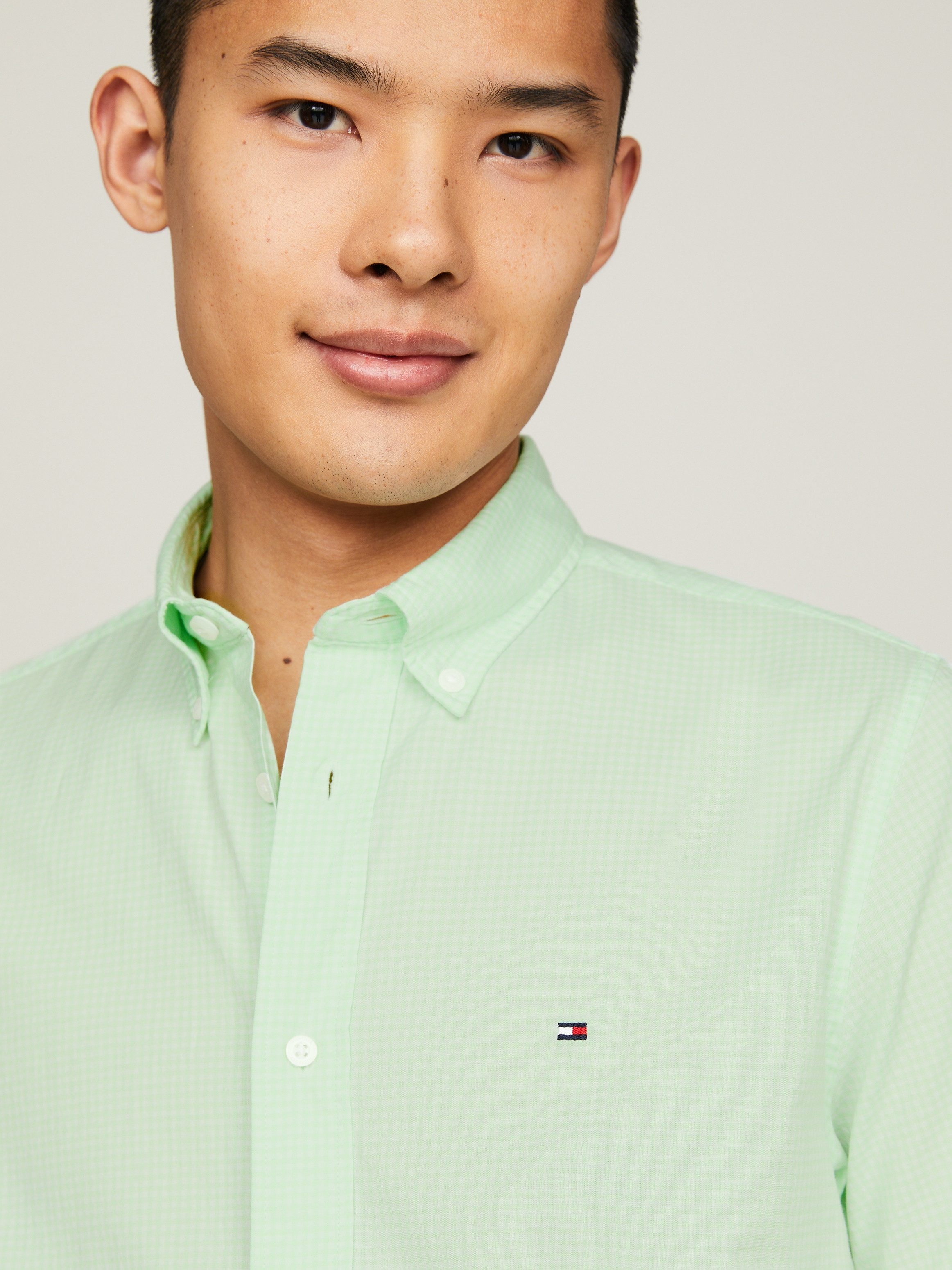 Tommy Hilfiger Overhemd met korte mouwen FLEX GINGHAM RF SHIRT