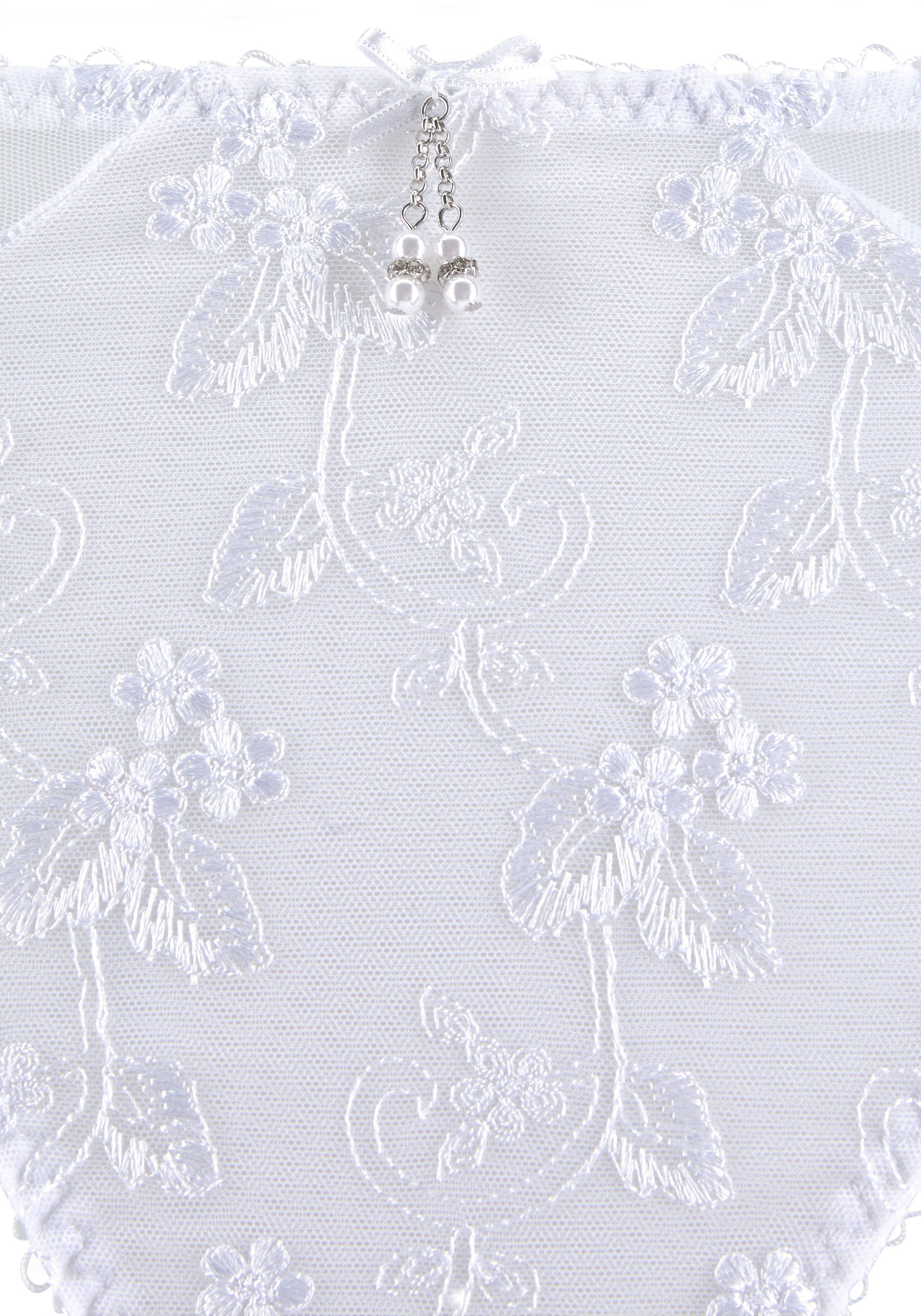 Lascana Slip Dessous met mooie bloemetjesborduurkant