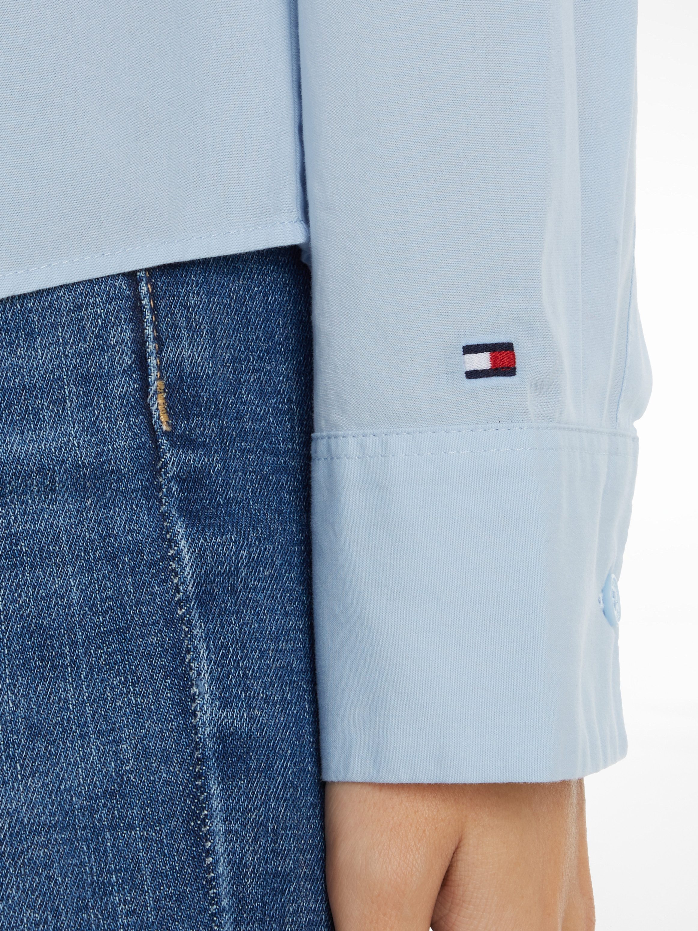 Tommy Hilfiger Overhemdblouse ESS POPLIN REGULAR SHIRT met popeline geborduurd logo