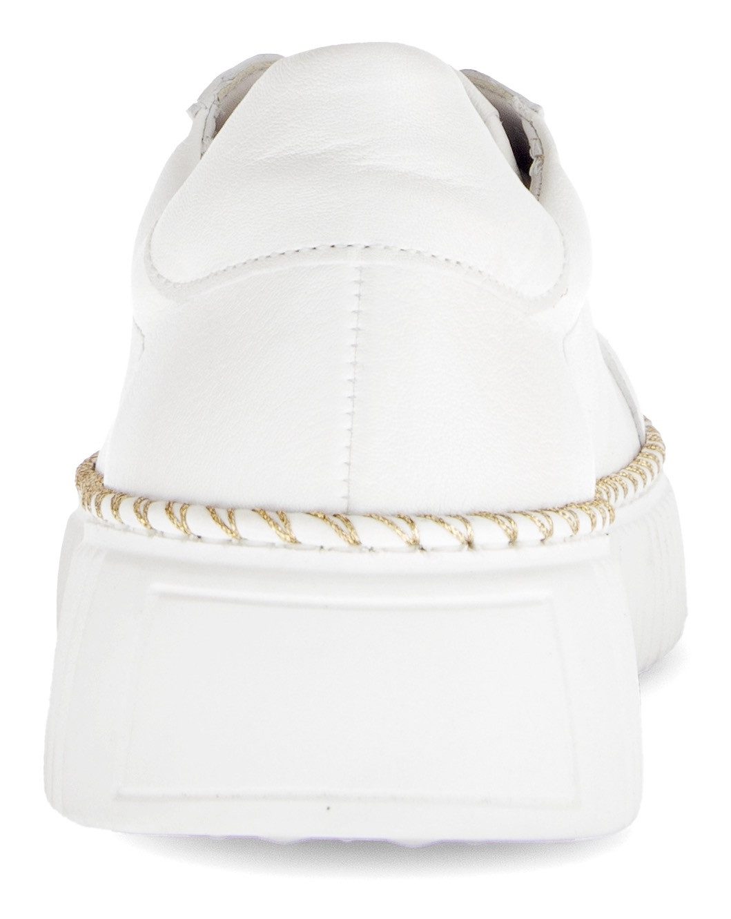 Gabor Plateausneakers , vrijetijdsschoen, lage schoen, veterschoen met contrast-raamnaad