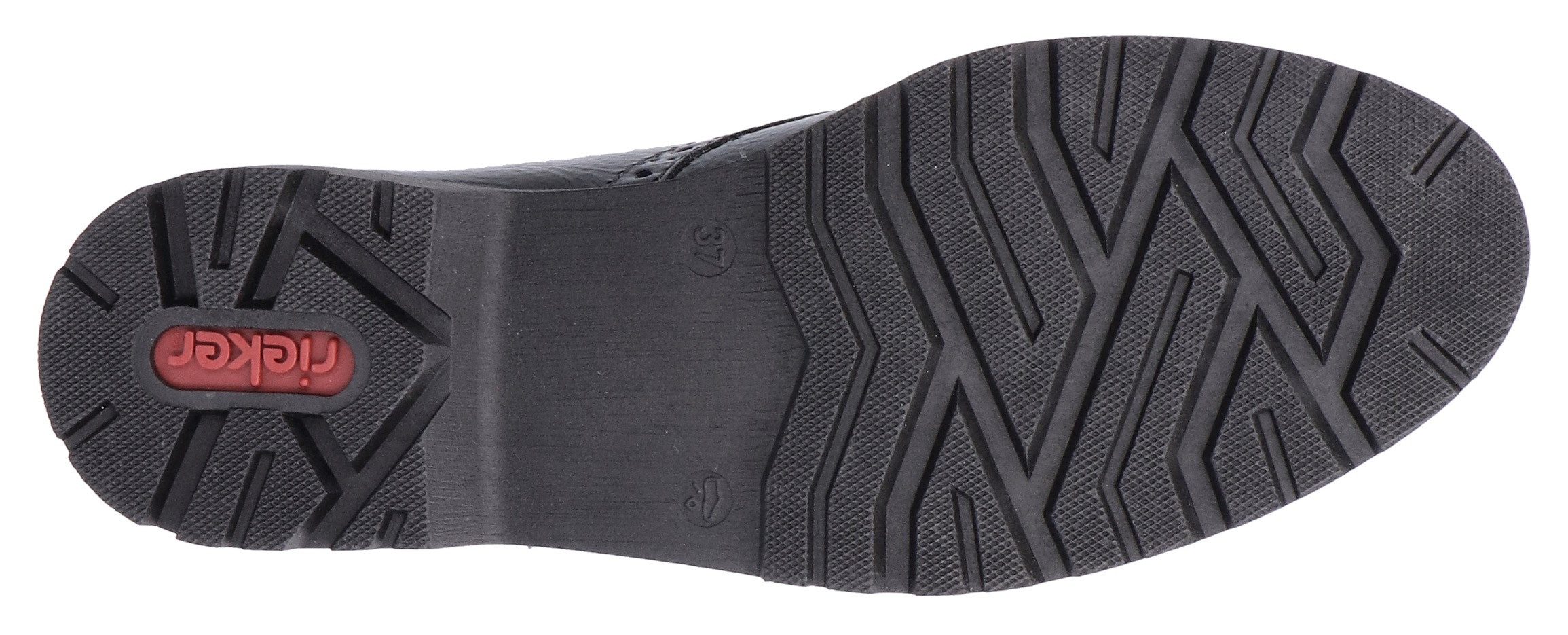 Rieker Veterschoenen , vrijetijdsschoen, lage schoen, business veterschoen in glanzende look