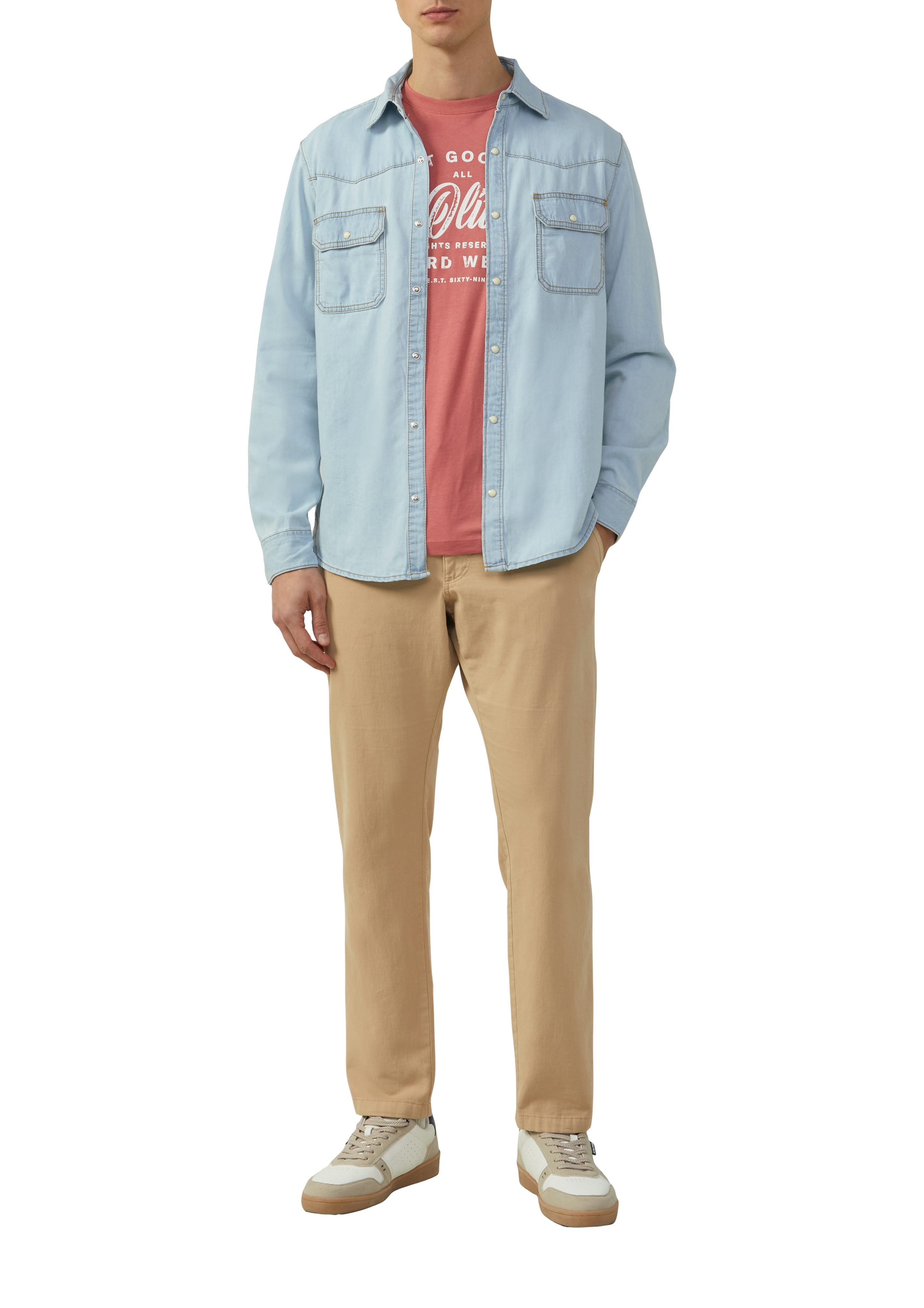 s.Oliver Jeans overhemd in westernstijl