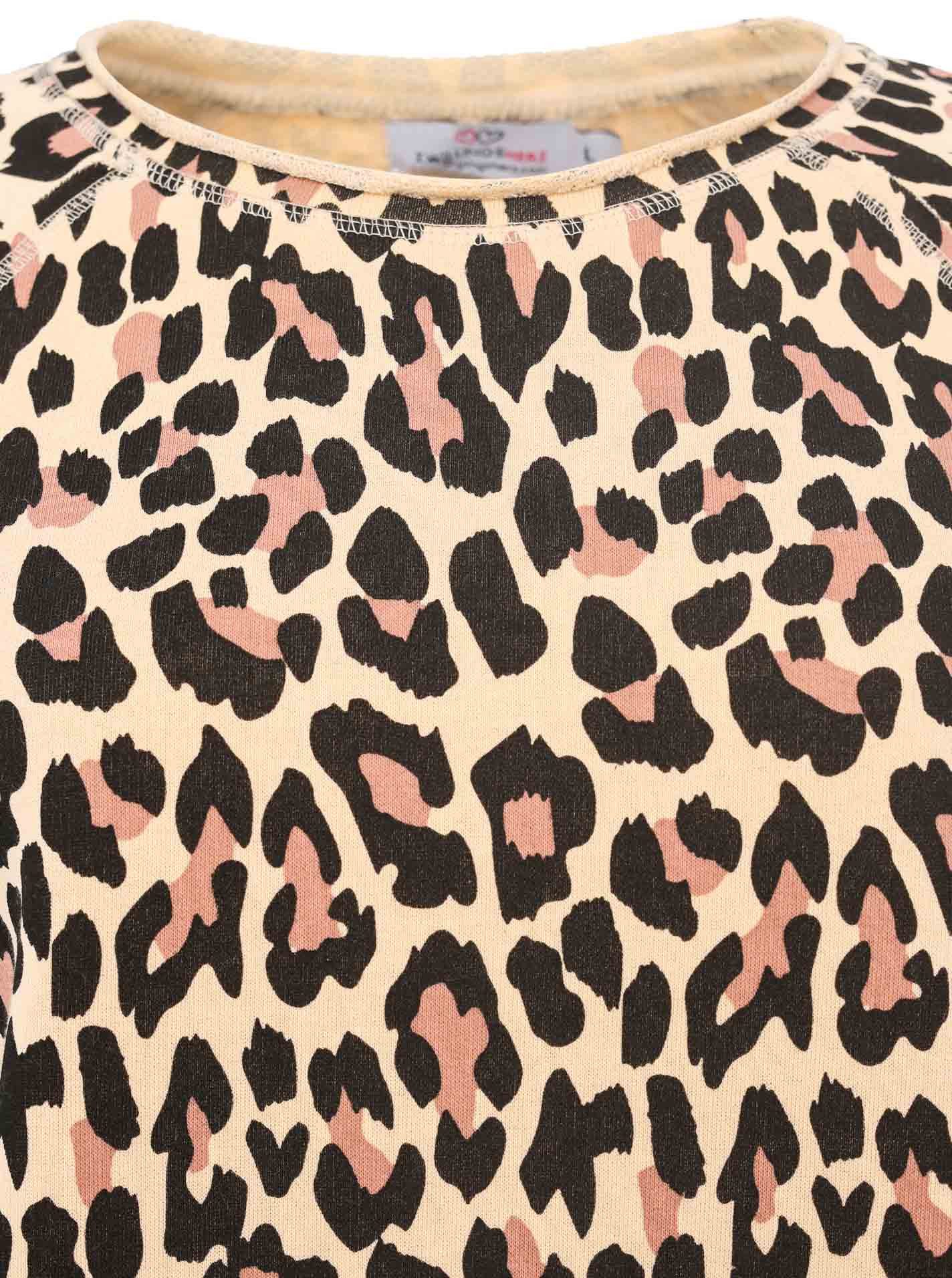 Zwillingsherz Sweater Leo allover met dierlijk printdesign