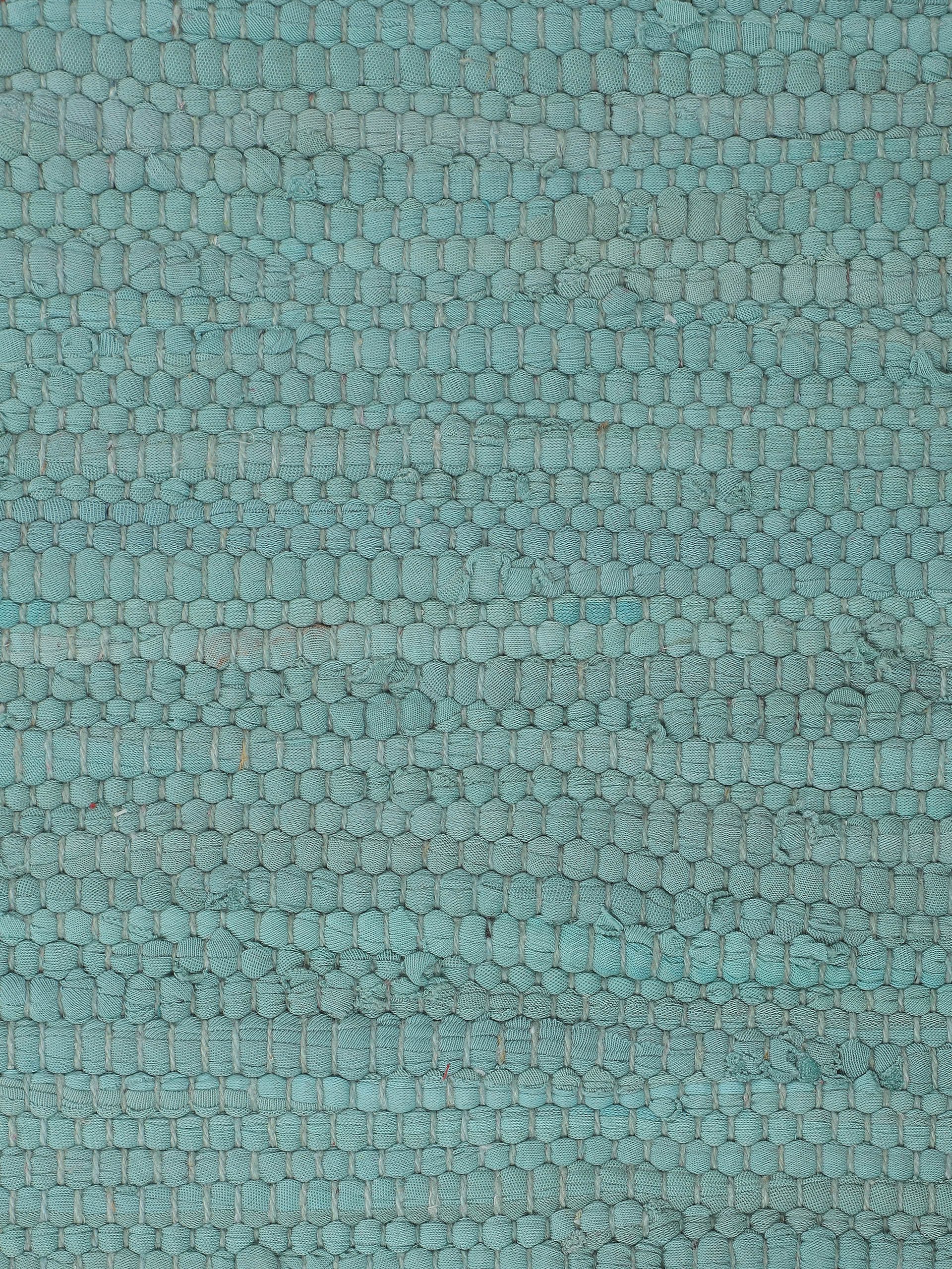 carpetfine Vloerkleed Kelim Chindi uni , auch als Läufer Tweezijdig te gebruiken kleed, puur katoen, met de hand geweven, unikleuren, met franje