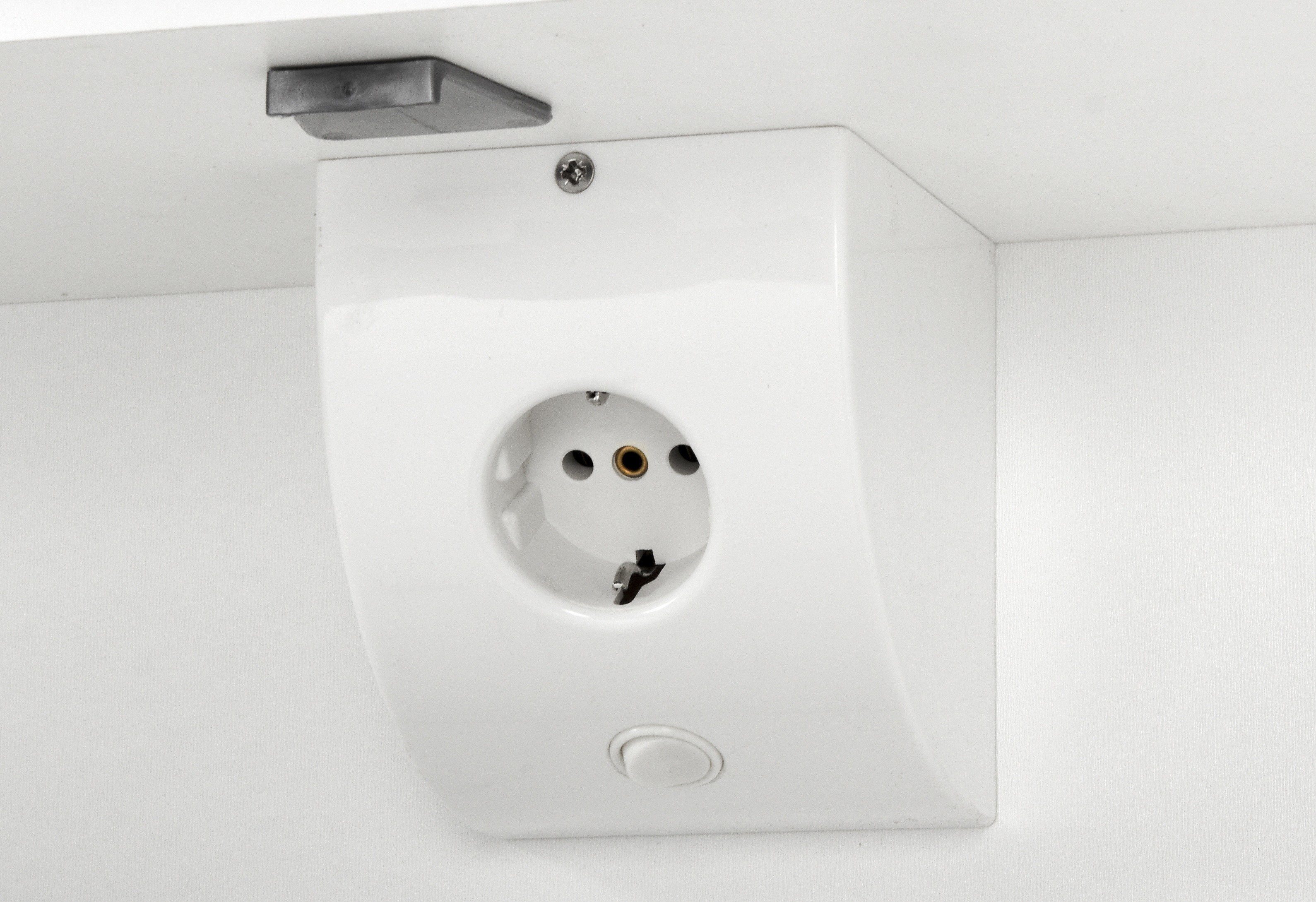 Schildmeyer Spiegelkast Isola Breedte 60 cm, 2-deurs, ledverlichting, schakelaar-/stekkerdoos