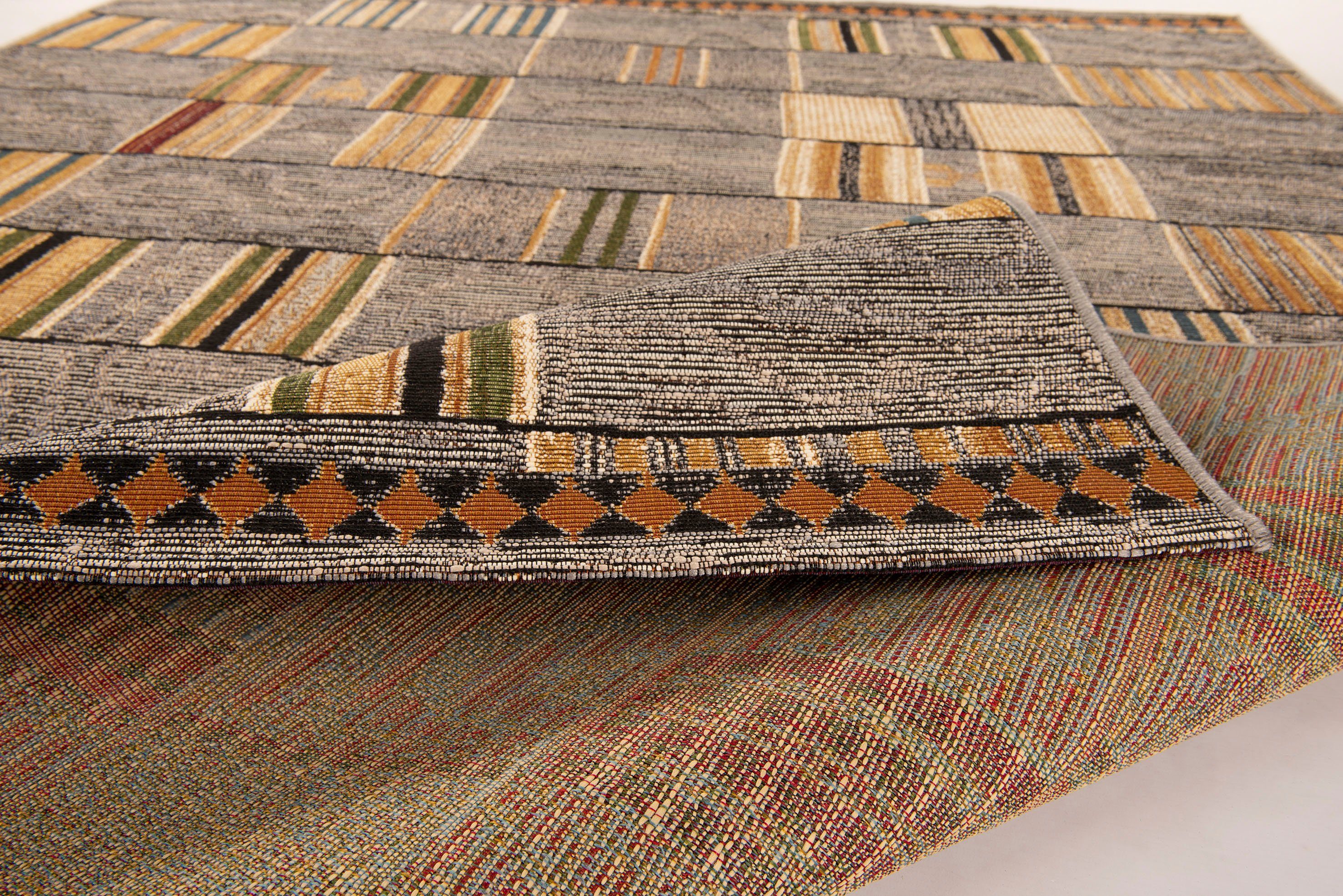 Gino Falcone Vloerkleed Outdoor-Africa 40 Platweefsel, geschikt voor binnen en buiten, woonkamer